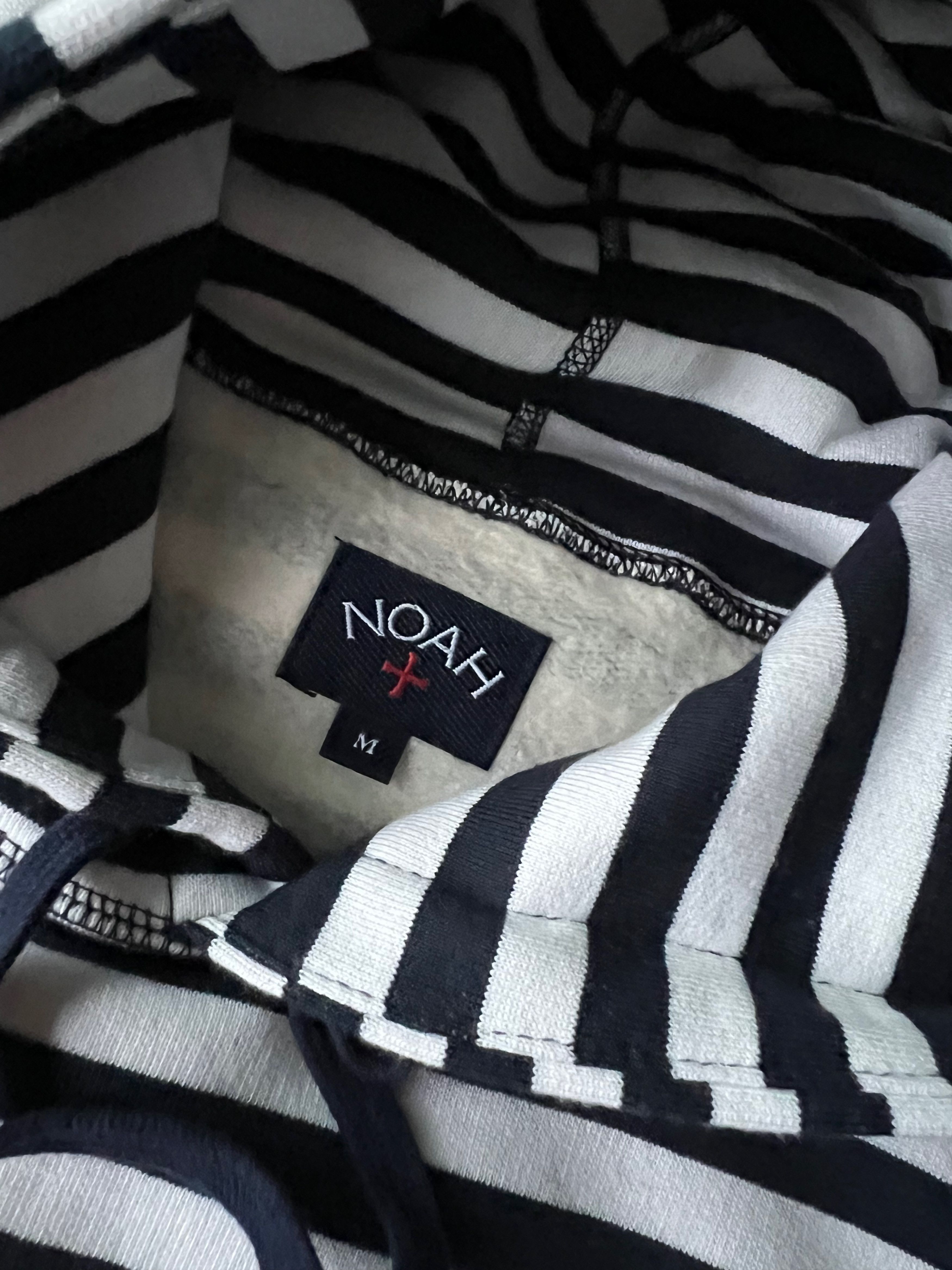 Noah Noah Striped Hoodie, Navy White, Size M Size US M / EU 48-50 / 2 - 3 Thumbnail