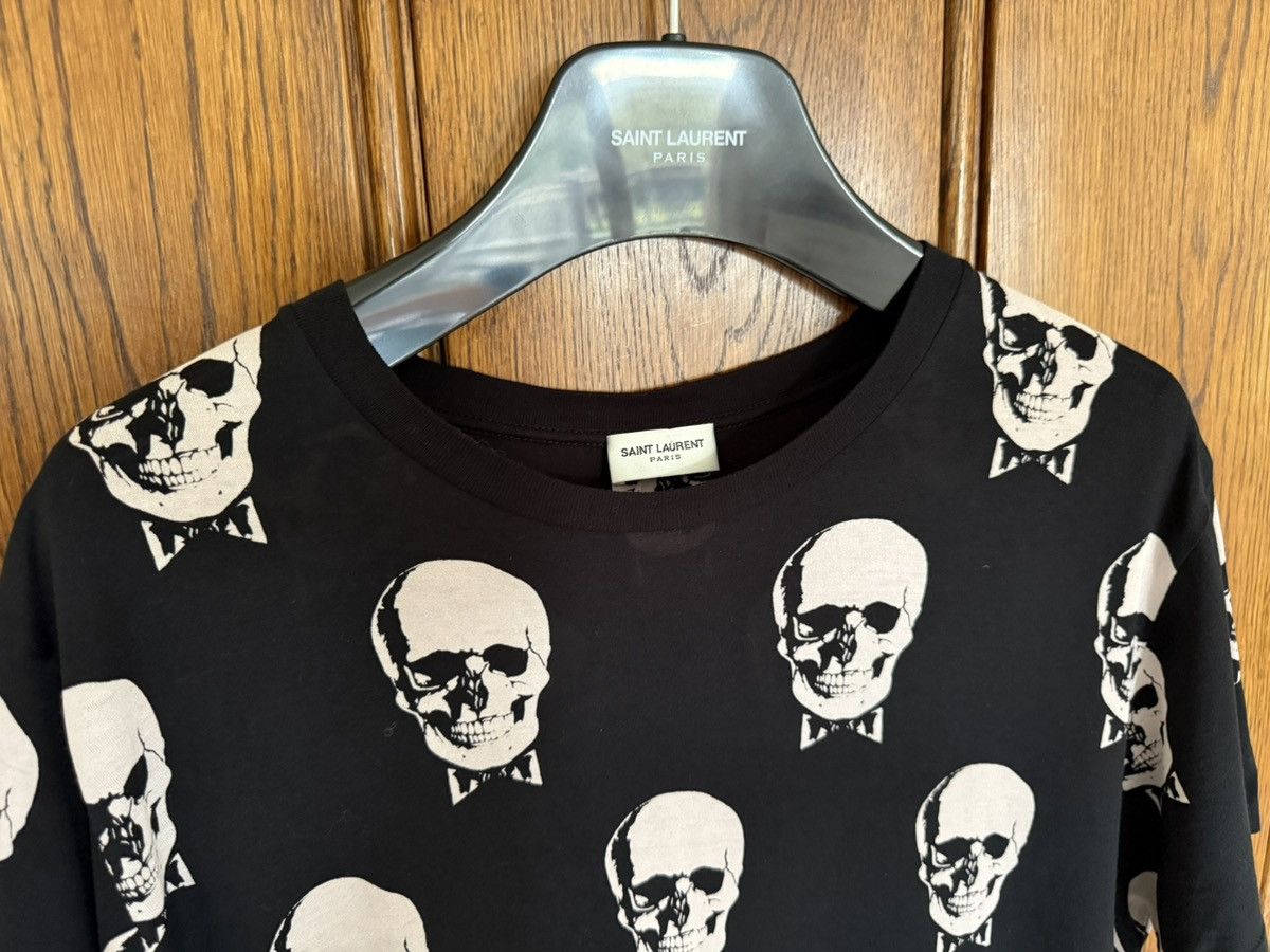 Saint Laurent Paris Grail FW15 Saint Laurent skull boack T shirt Hedi Slimane Size US S / EU 44-46 / 1 - 11 Thumbnail