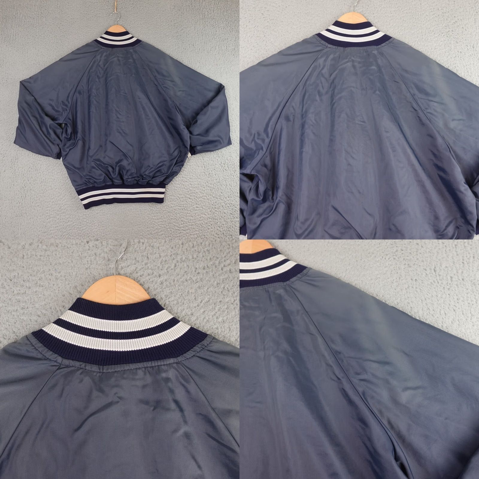 Vintage VINTAGE Honigs Blue Satin Bomber Jacket Mens L 1/2 Zip NYLON Satin 90s Bomber Jacket Mens Blue Satin 90s Size US L / EU 52-54 / 3 - 8 Thumbnail
