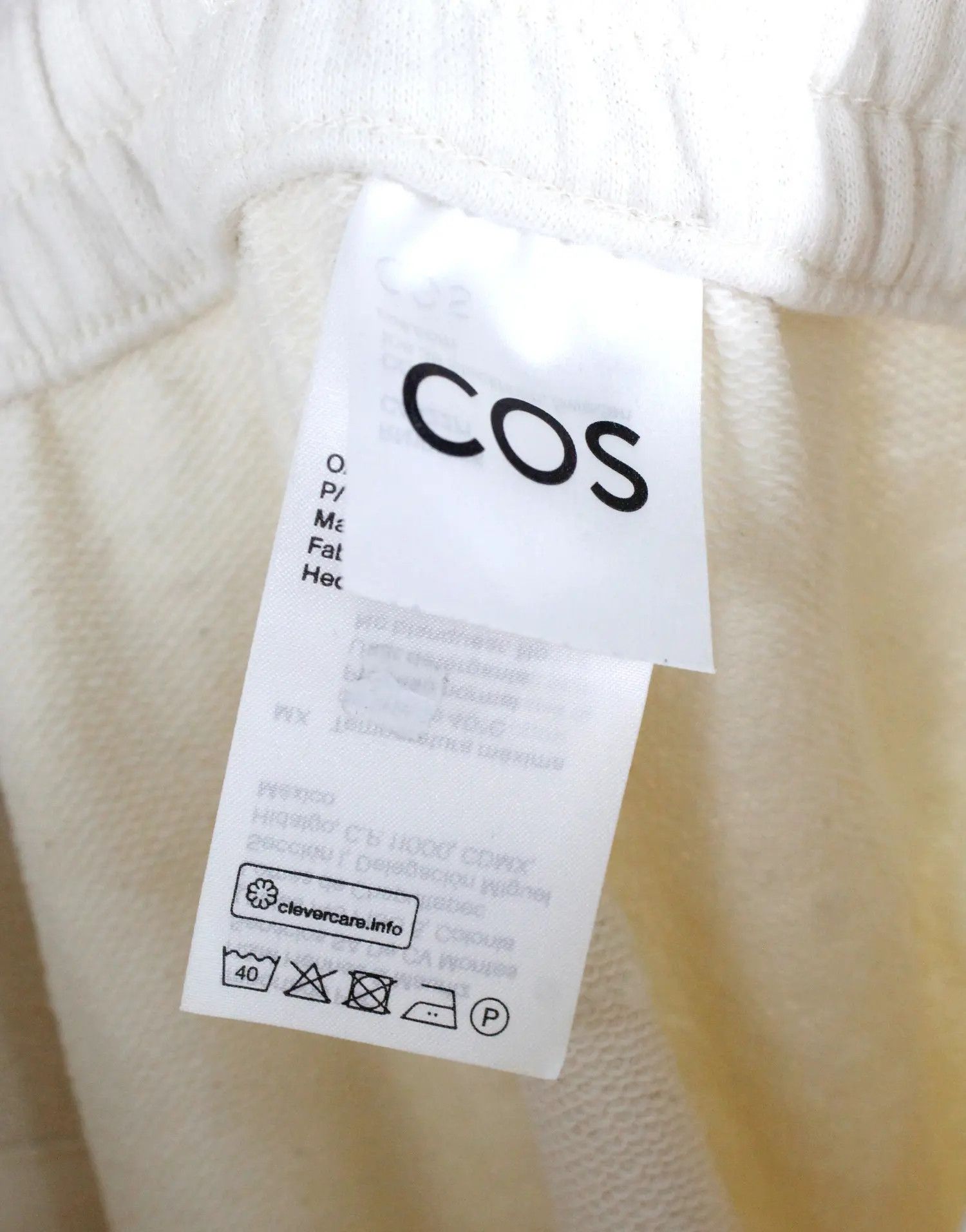 Cos COS Relaxed-Fit Light Beige Sweat Shorts size M Size US 33 - 4 Thumbnail