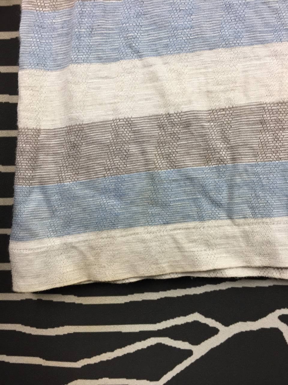 Yves Saint Laurent Vtg Yves Saint Laurent Tricots Retro Stripe Knit Polo Shirt Size US L / EU 52-54 / 3 - 6 Thumbnail