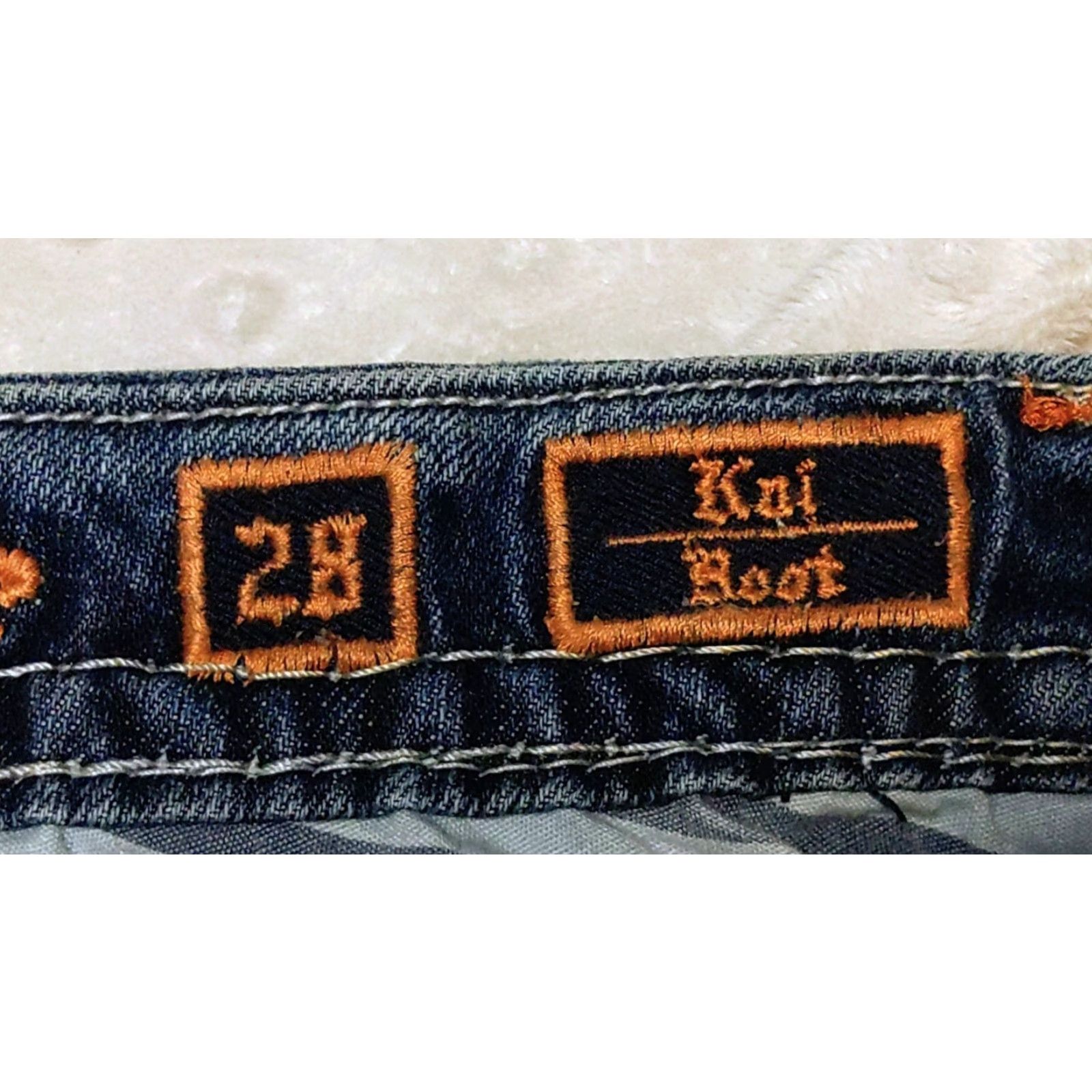 Vintage Rock Revival Jeans Kai Bootcut Womens 28x29 Dark Wash Low Rise Cowgirl Grunge Jeans Size 28" / US 6 / IT 42 - 7 Thumbnail