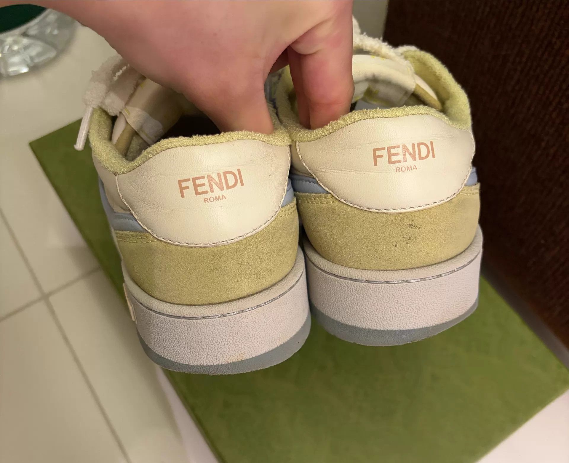 Fendi Fendi Match Ice Cream Splice Cracker Sneakers EU38 Size US 7.5 / IT 37.5 - 4 Thumbnail