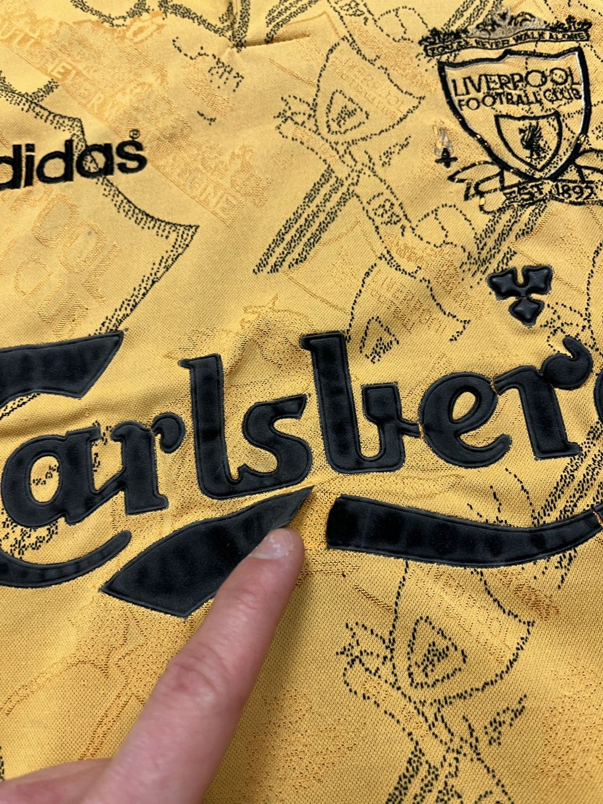Adidas Vintage Adidas Liverpool 1994 1996 Third Shirt Soccer Jersey Size US M / EU 48-50 / 2 - 4 Thumbnail