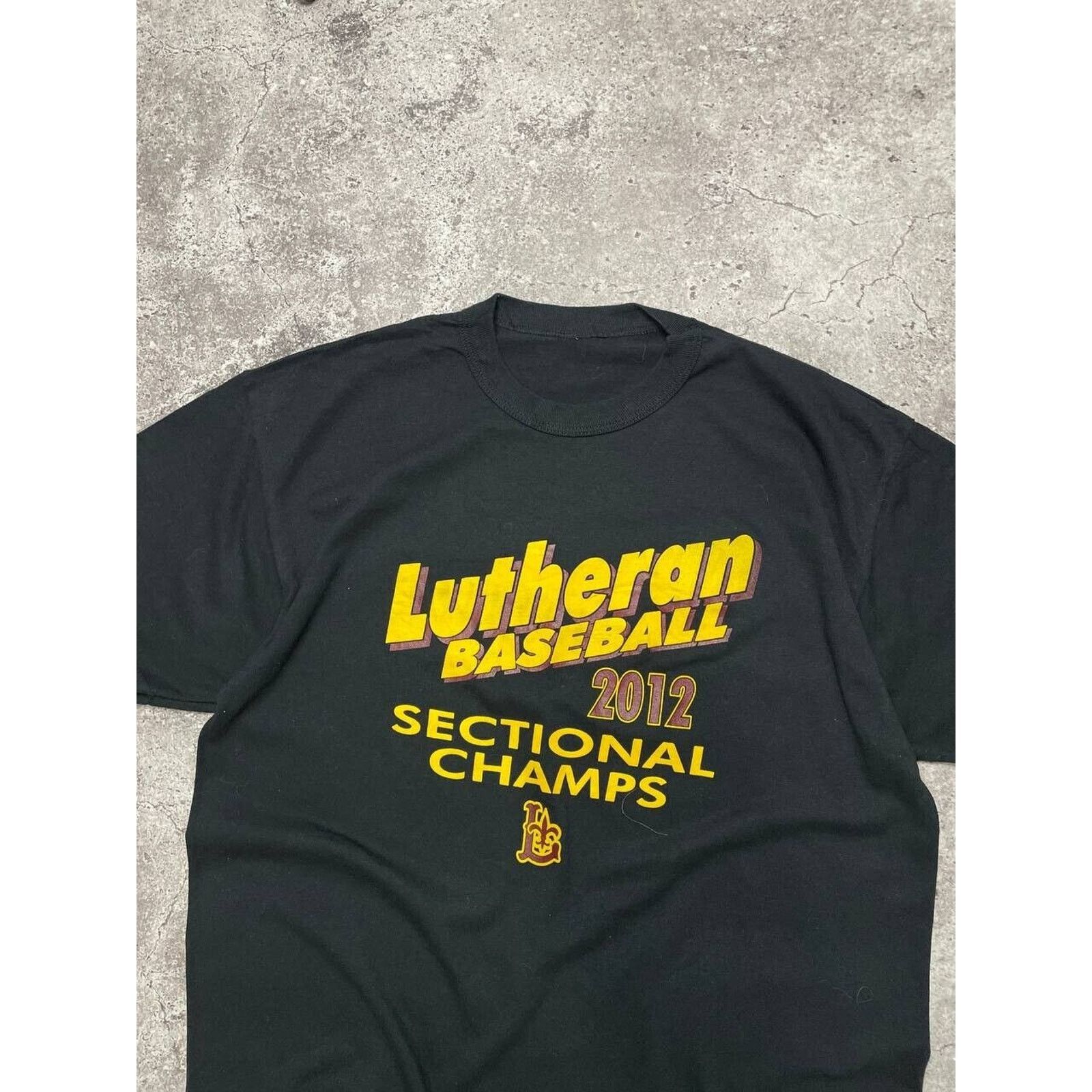 Vintage Vintage Lutheran Baseball Sectional Champs T-Shirt Black M Size US M / EU 48-50 / 2 - 4 Thumbnail
