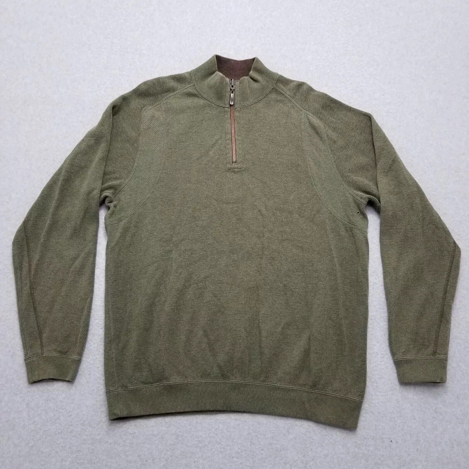 Tommy Bahama Tommy Bahama Sweater Mens Large Long Sleeve Zip Mock Neck Size US L / EU 52-54 / 3 - 1 Thumbnail