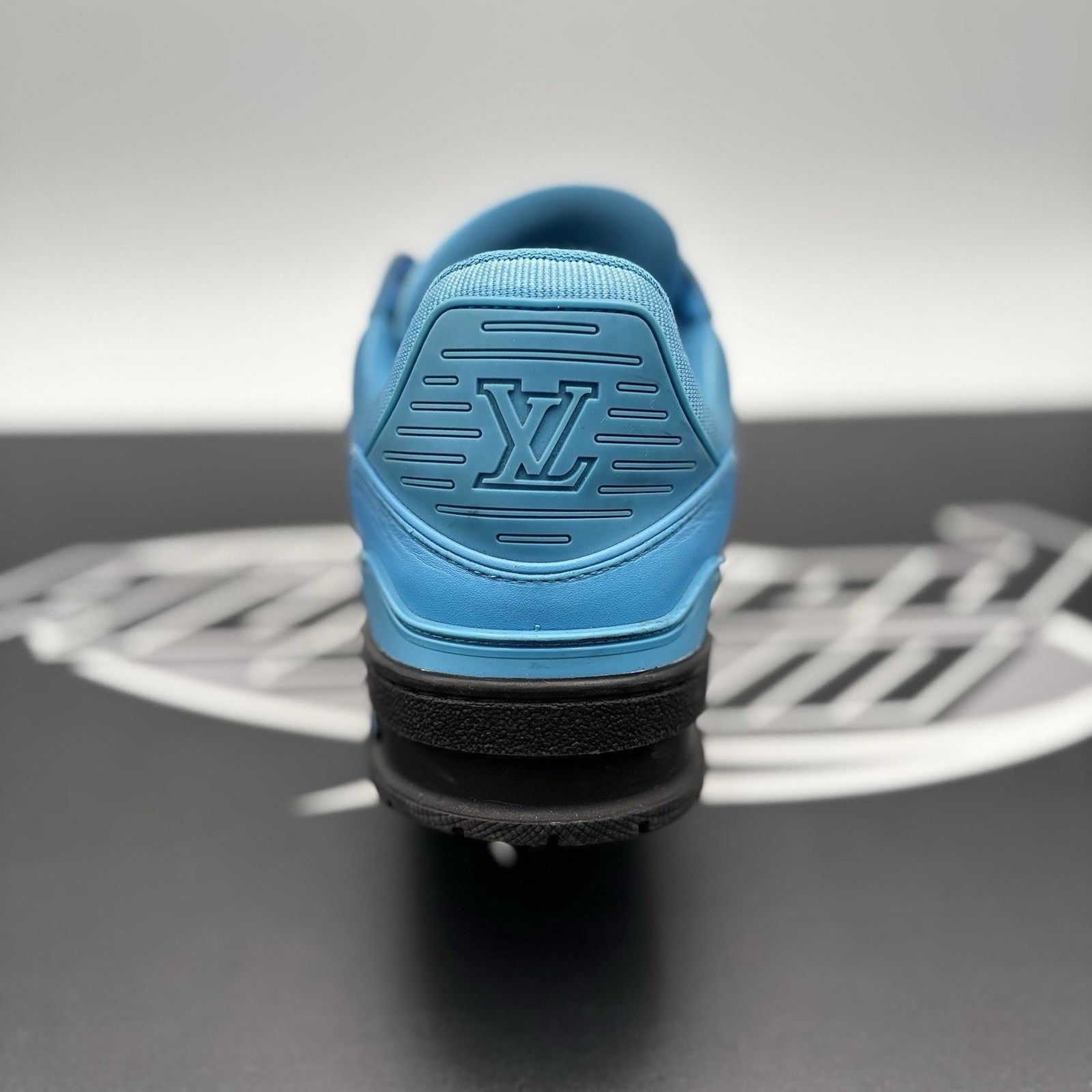 Louis Vuitton (8-8.5 US) Louis Vuitton Trainer ' Blue Black ' | GOOD COND! Size US 8.5 / EU 41-42 - 12 Thumbnail