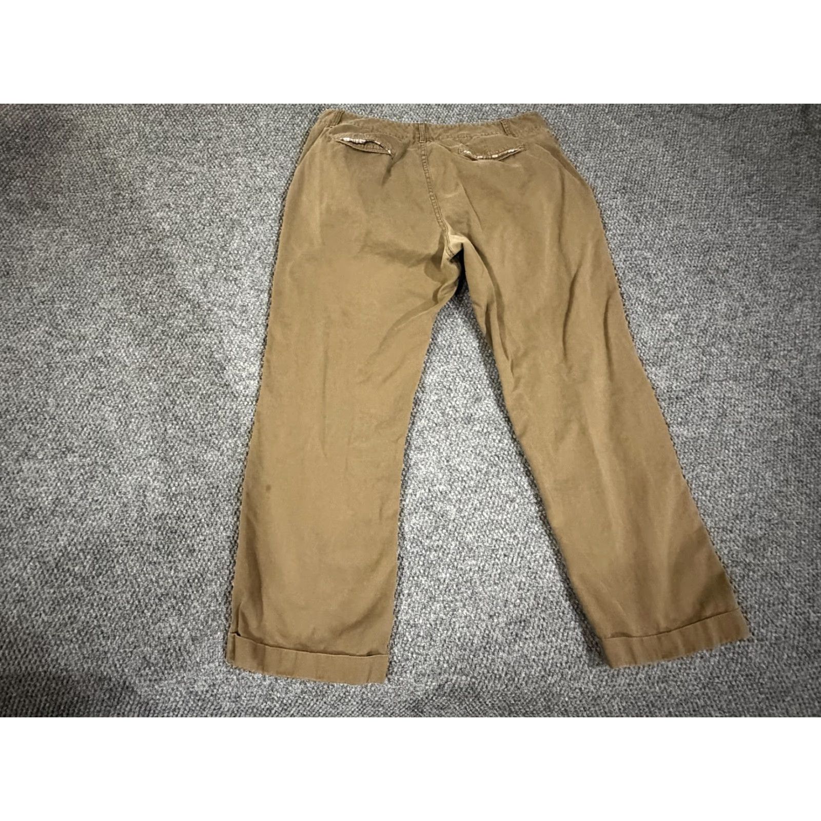 Bonobos Bonobos Pants Mens 36x30 Brown Canvas Chino Cuffed Straight Leg Cotton Casual Business Size US 36 / EU 52 - 6 Thumbnail