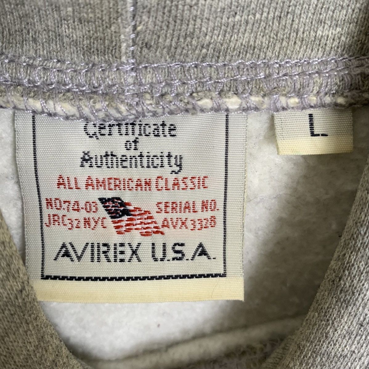 Avirex Vintage Avirex Zip Up Hoodie Thick Cotton Size US L / EU 52-54 / 3 - 12 Thumbnail