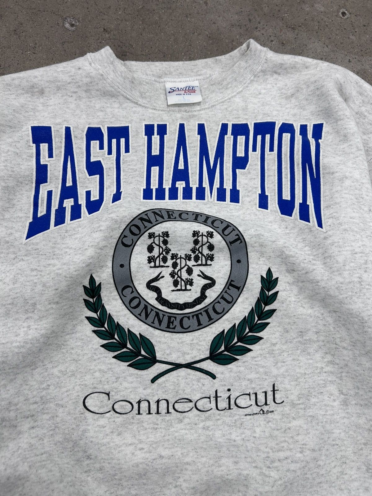 Vintage Vintage 90s collegiate crewneck swearshirt Size US L / EU 52-54 / 3 - 3 Thumbnail