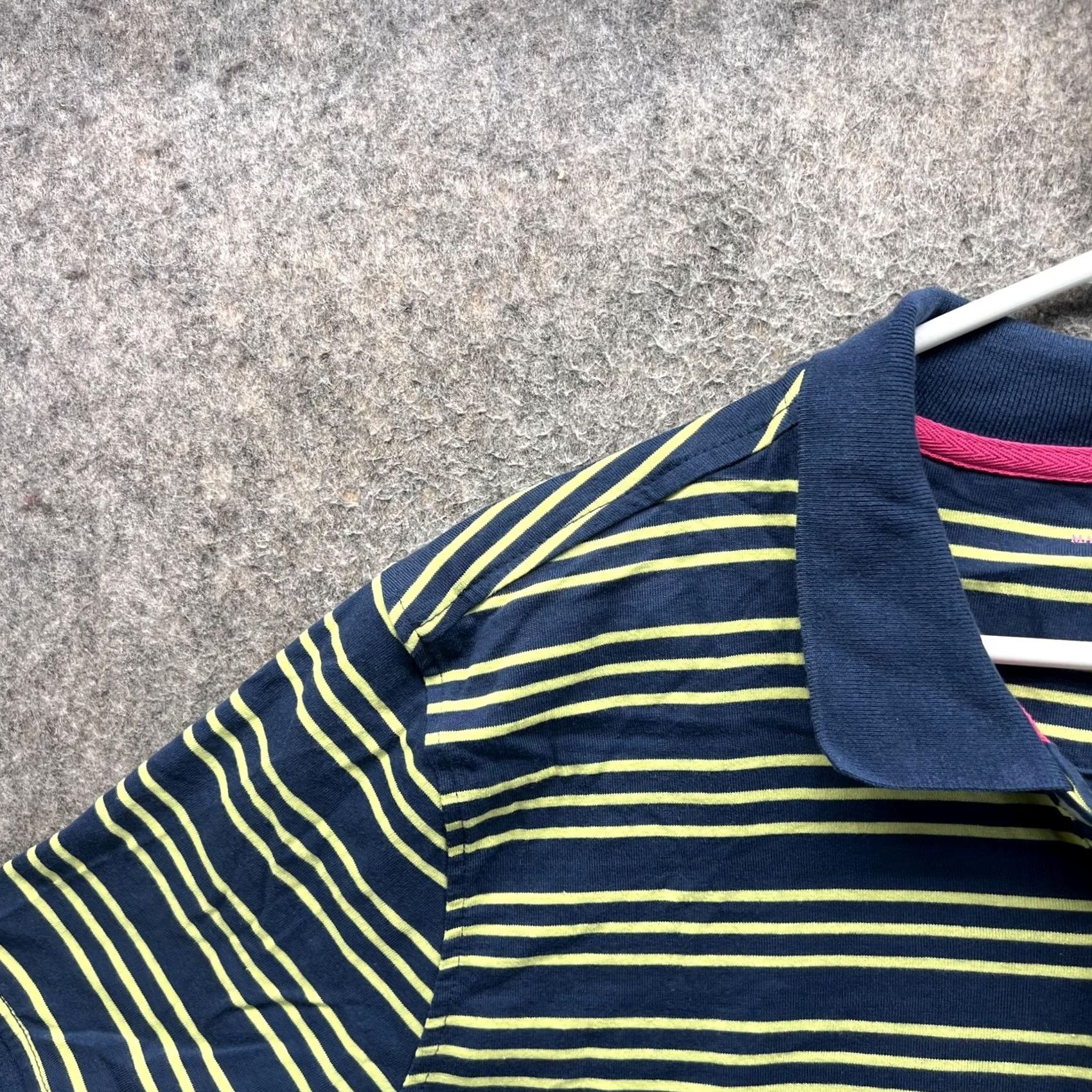 Vintage Margaritaville Polo Shirt Mens Large Blue Stripe Palm Tree Logo Beach Casual Shirt Size US L / EU 52-54 / 3 - 5 Thumbnail