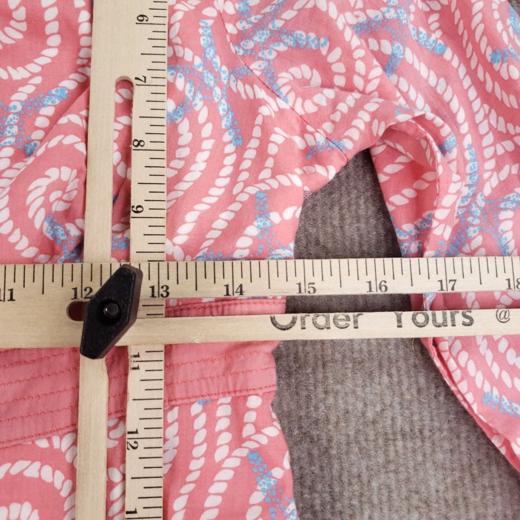 Vineyard Vines Vineyard Vines Shift Dress Womens 0 Pink Geometric Knit Lined 3/4 Sleeve V-Neck Knee Length Casual Dress Mens Womens Size XS / US 0-2 / IT 36-38 - 3 Thumbnail