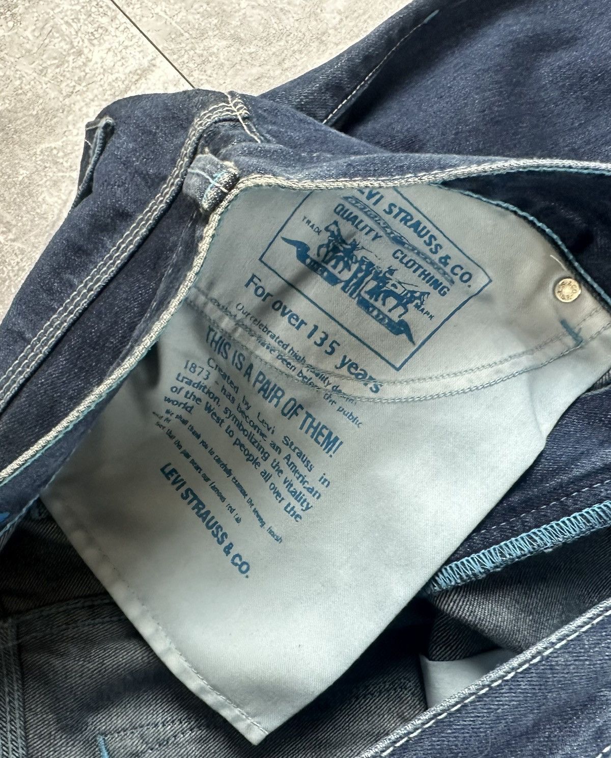 Levi's Levis 522 Mens Blue Tab Logo Denim Jeans Pants Size US 34 / EU 50 - 13 Thumbnail