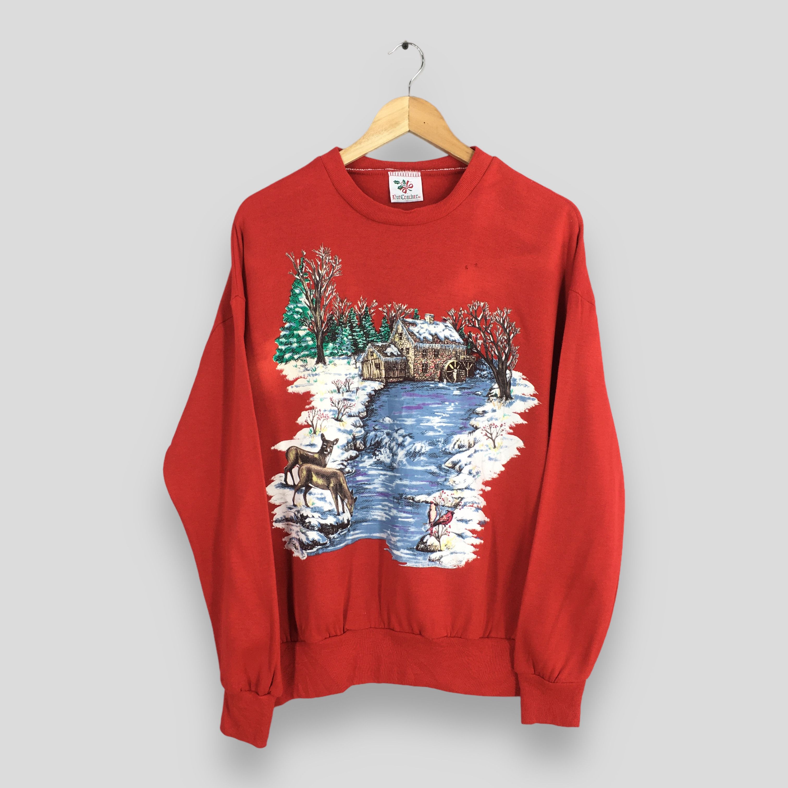 Vintage Vintage 90s Nut Cracker Nature Sweatshirt Large Size US L / EU 52-54 / 3 - 1 Thumbnail