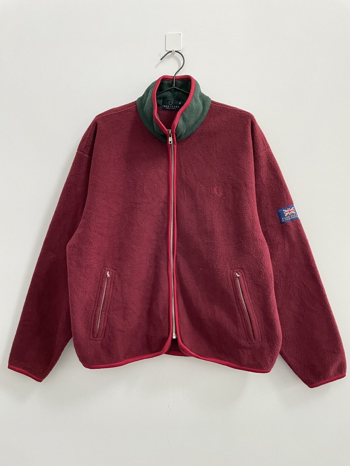 Fred Perry Vintage Fred Perry Fleece Zipper Jacket | Grailed