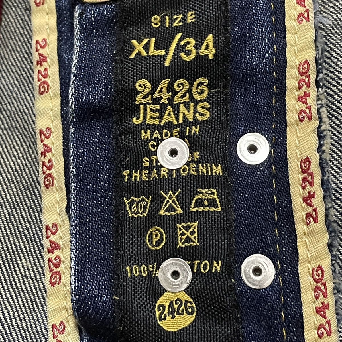 If Six Was Nine Very Rare Design Vintage Japanese Brand 2426 Jeans 2000s Size US 34 / EU 50 - 11 Thumbnail