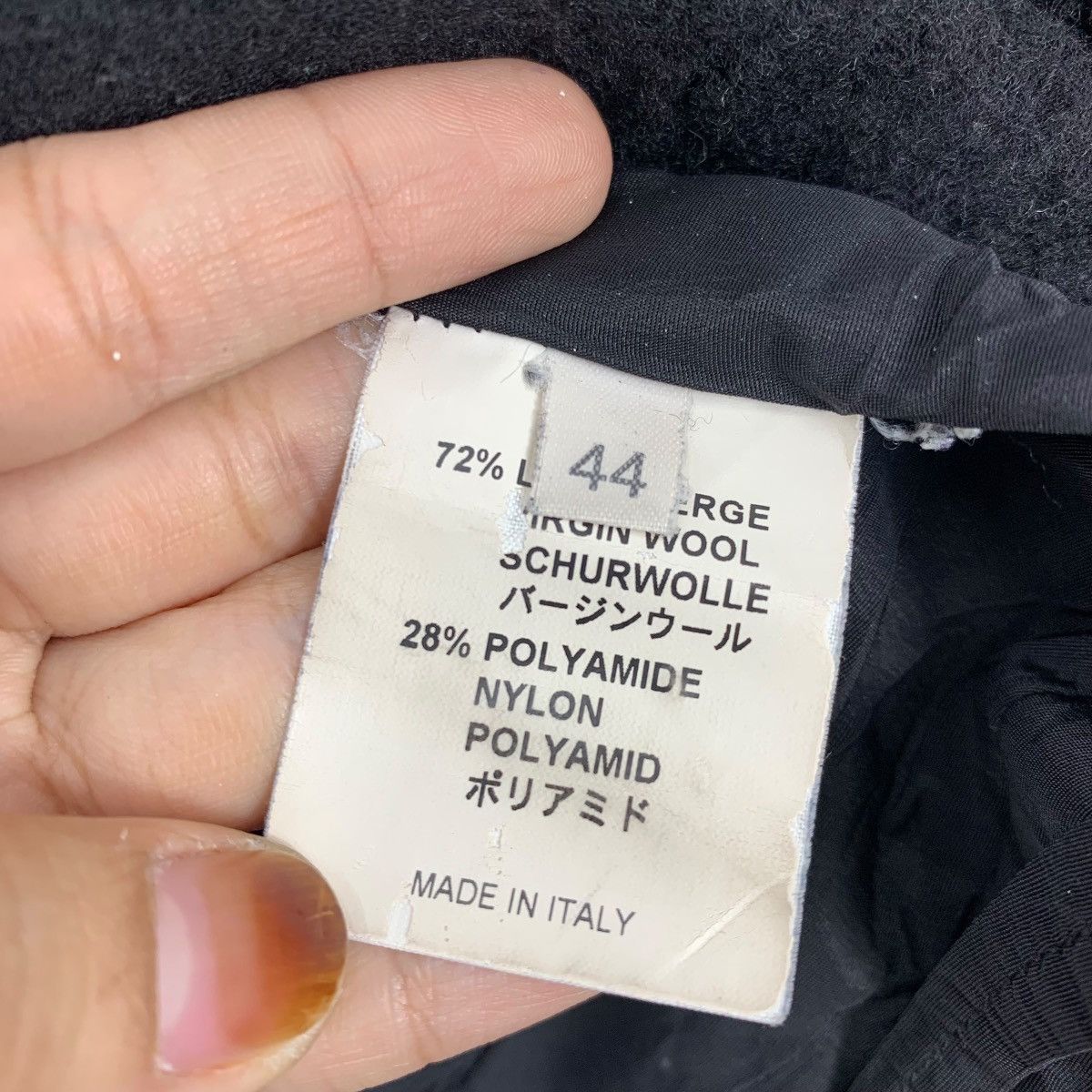 Vintage Vintage ELENAD Italian Designer Wool Peacoat Jacket Size XL / US 12-14 / IT 48-50 - 9 Thumbnail