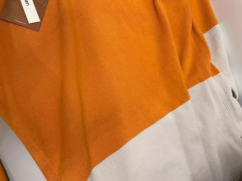 Loro Piana LORO PIANA Orange patchwork cashmere sweater Size M / US 6-8 / IT 42-44 - 9 Thumbnail