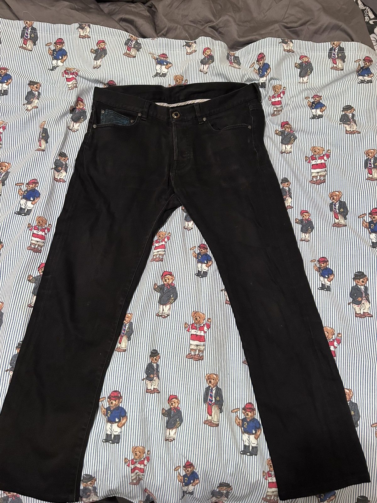 Etro Etro black regular fit jeans 34 waist mens Size US 34 / EU 50 - 1 Thumbnail