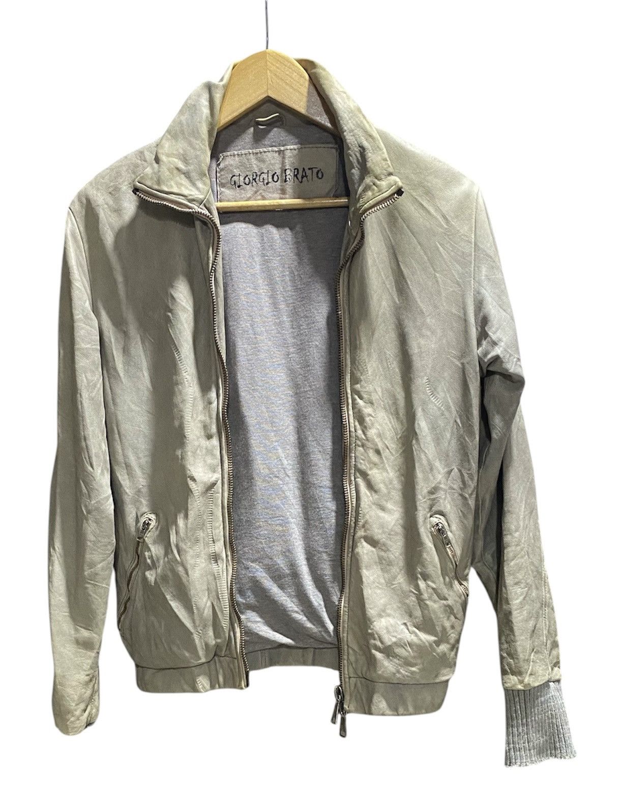 Giorgio Brato Giorgio Brato Leather Vera Pelle Bomber Jacket Size US S / EU 44-46 / 1 - 3 Thumbnail