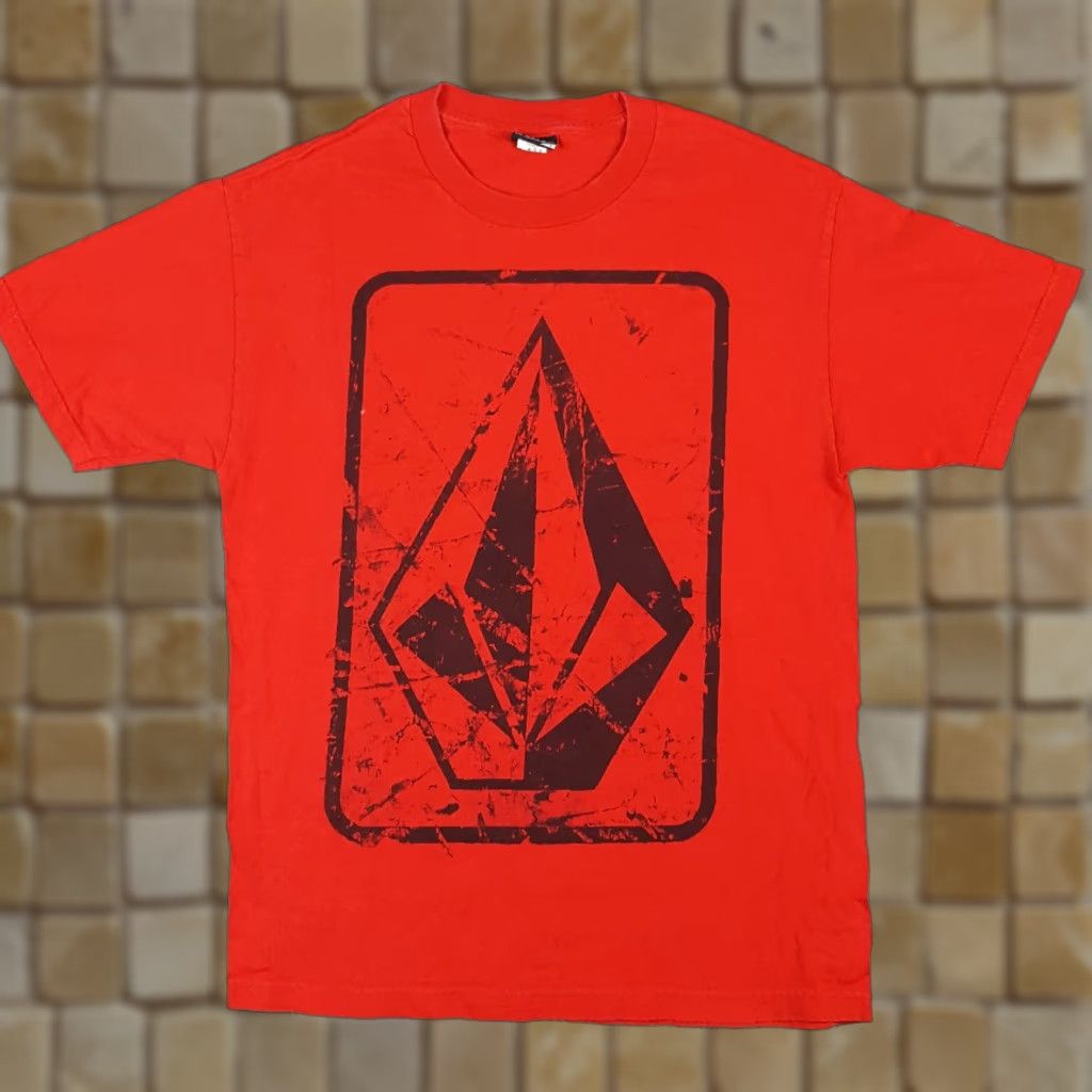 Volcom VINTAGE Volcom Skateboard T-Shirt Logo Men's Large Red 90s Y2K Retro Grunge Shirt Size US L / EU 52-54 / 3 - 1 Thumbnail