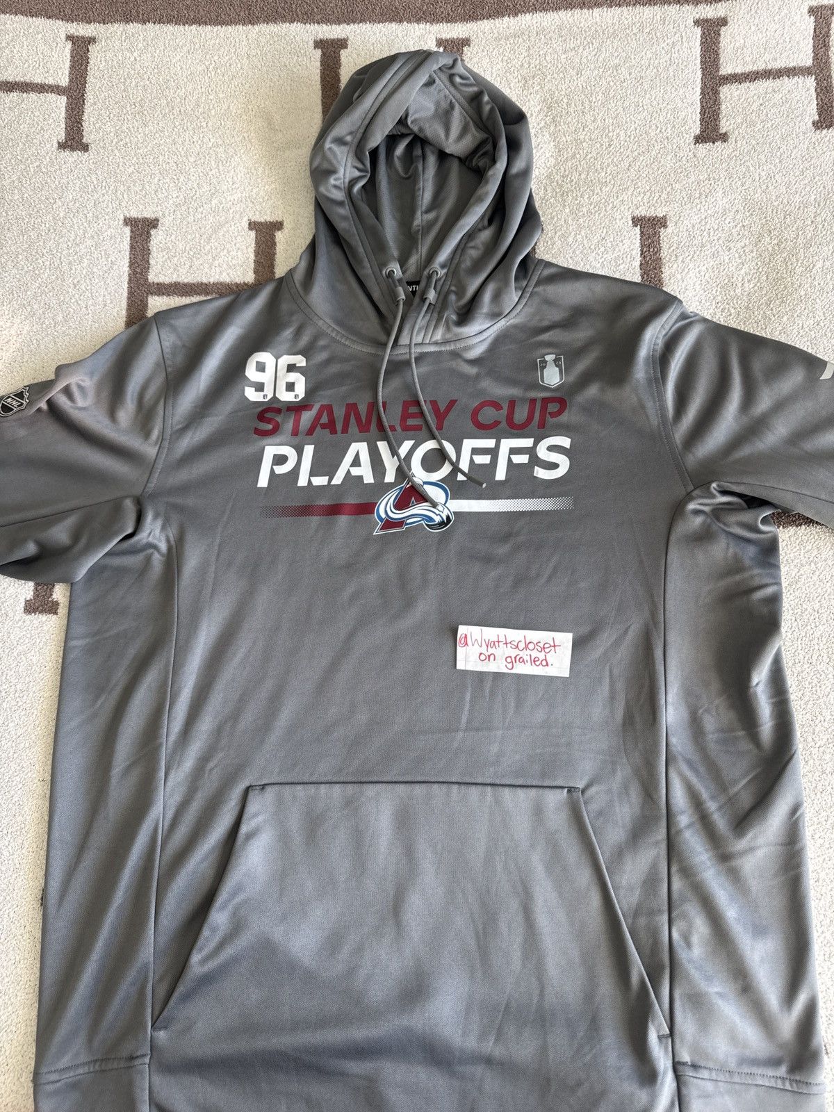 NHL Mikko Rantanen Game Worn 2023 NHL Playoffs Hoodie Size US XL / EU 56 / 4 - 1 Thumbnail