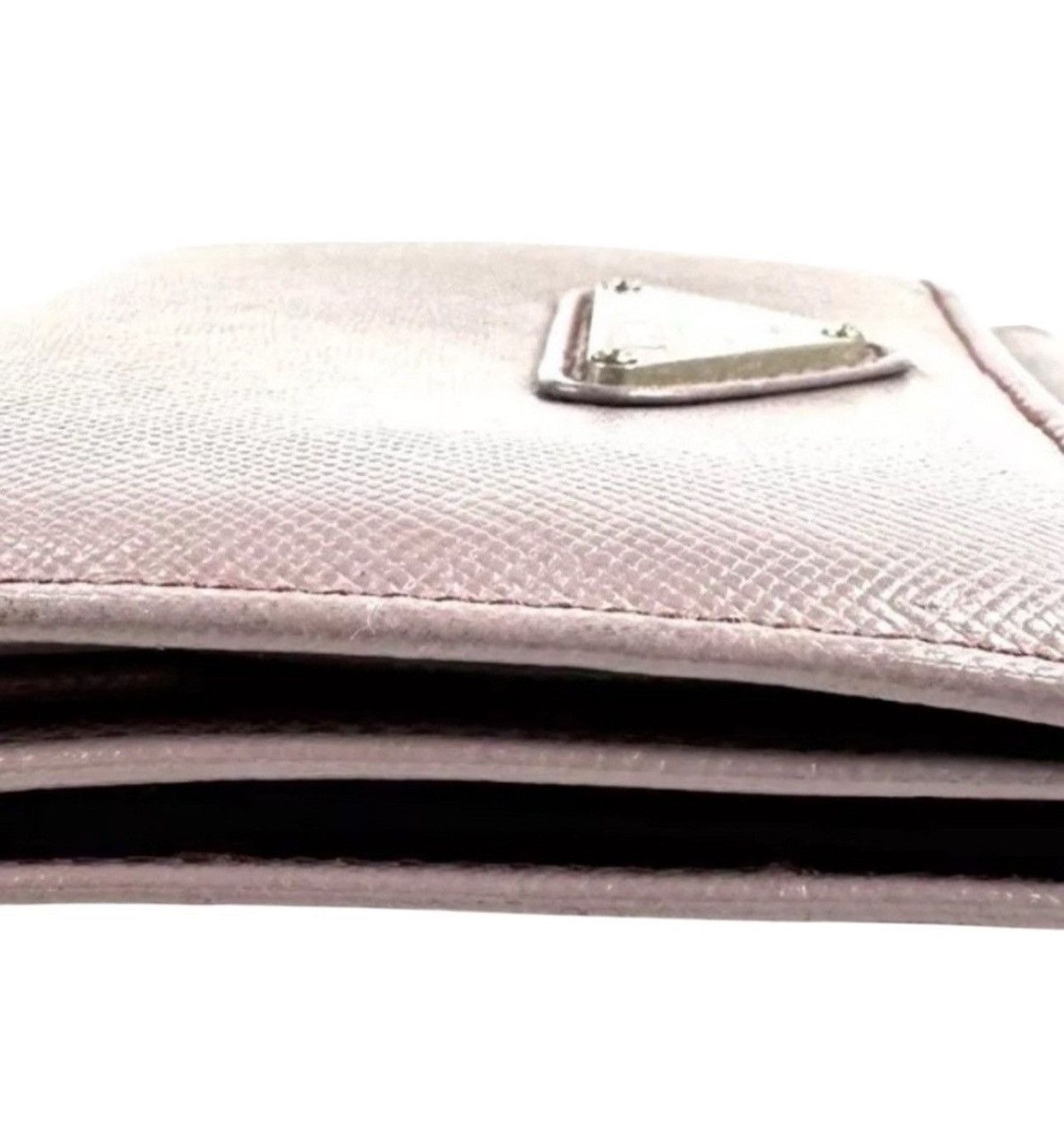 Prada Prada Safiano Leather Wallet in Pink Excellent Condition Size ONE SIZE - 4 Thumbnail