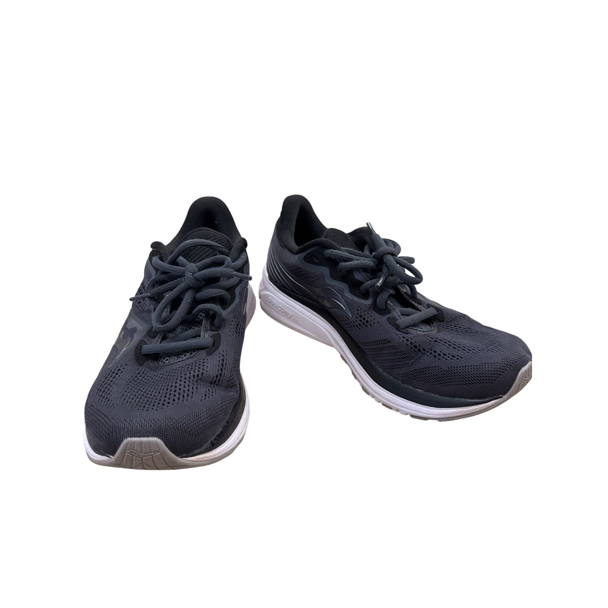 Saucony Saucony Mens PWRRUN Running Shoes Black Mesh Size 9.5 SKU 71 Size US 9.5 / IT 39.5 - 1 Thumbnail