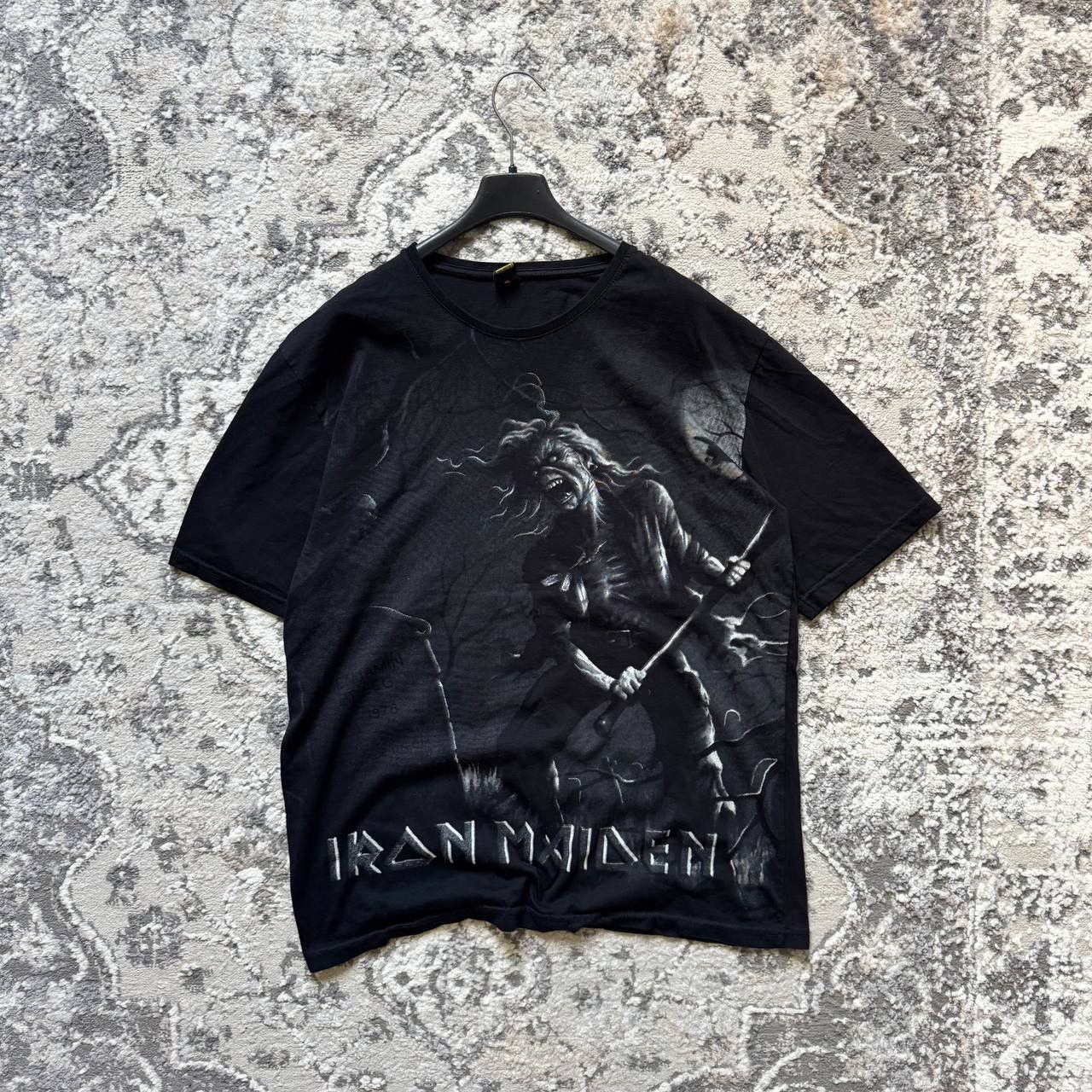 Band Tees Iron Maiden Vintage Corpse Goth All Over Band Tee Size US XL / EU 56 / 4 - 1 Thumbnail
