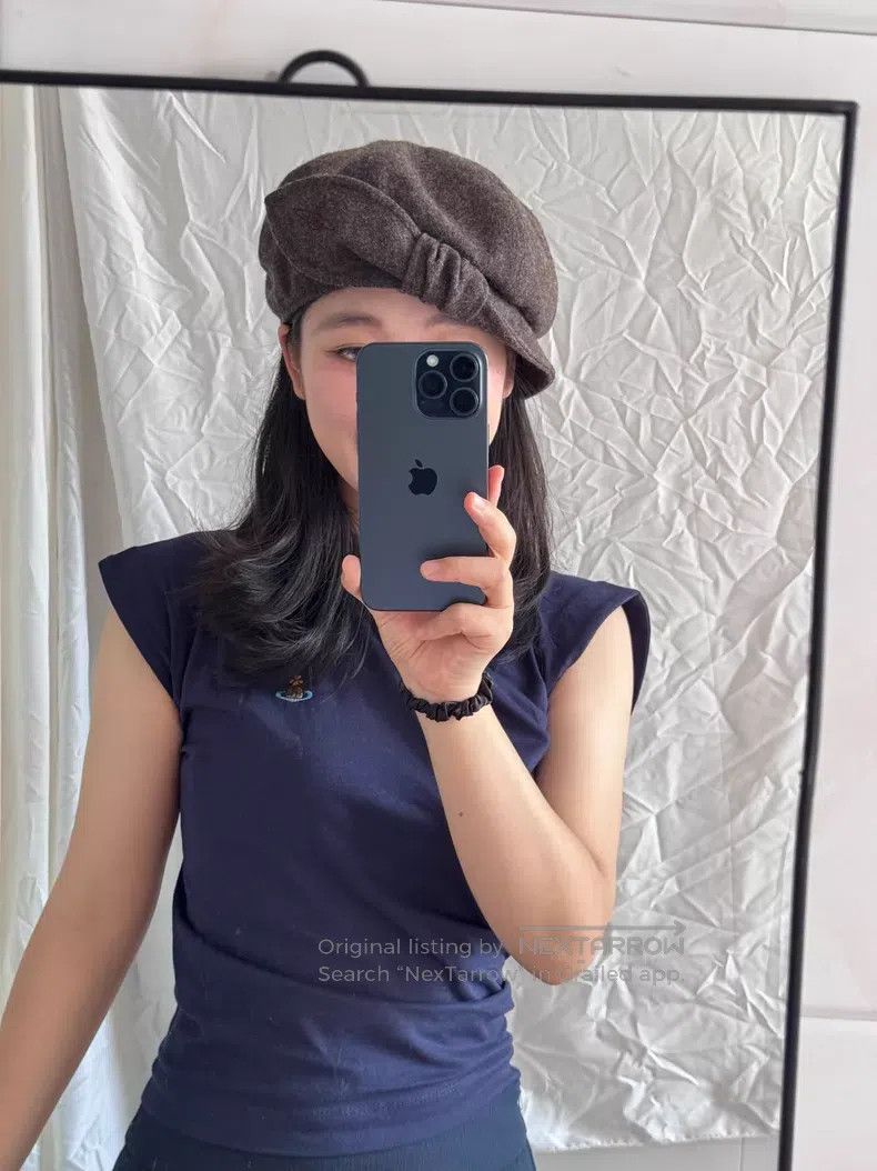 Vivienne Westwood Vivienne Westwood Grayish Brown Bow Hat Size ONE SIZE - 3 Thumbnail