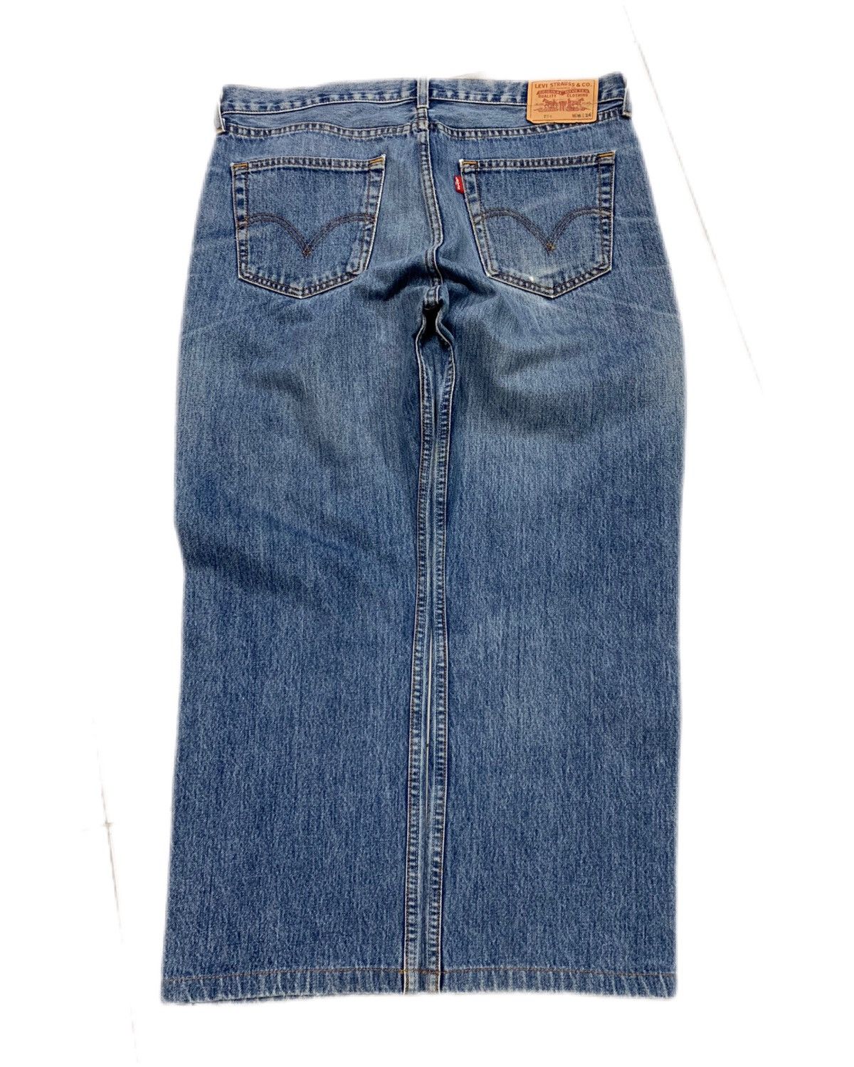 Levi's Vintage Clothing Y2k 00s Vintage Blue faded wide Leg Levi 751 Denim jeans Size US 36 / EU 52 - 2 Thumbnail