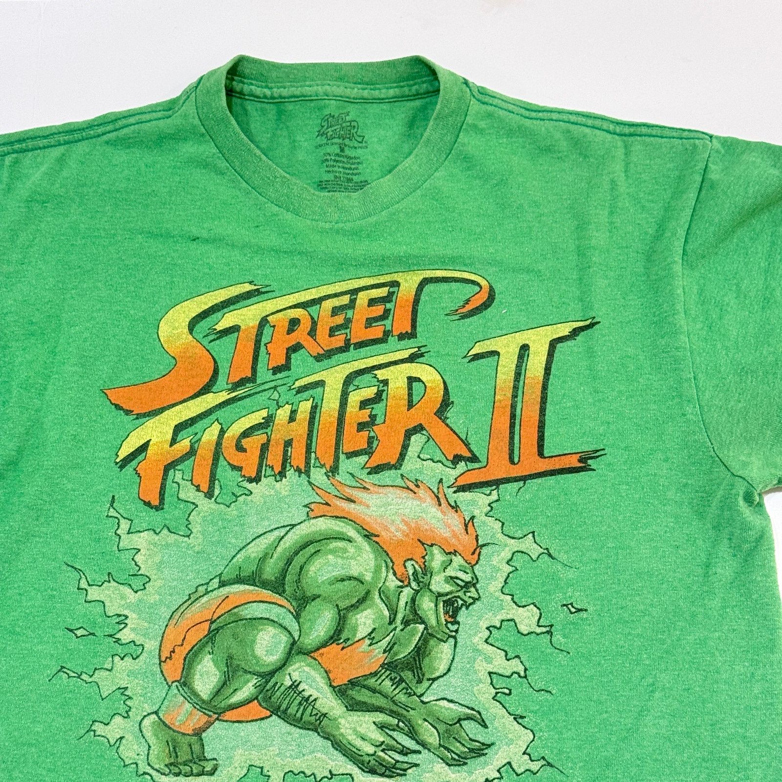 Street Fighter Street Fighter II Blanka "Press P" Green T-Shirt Size US M / EU 48-50 / 2 - 2 Thumbnail