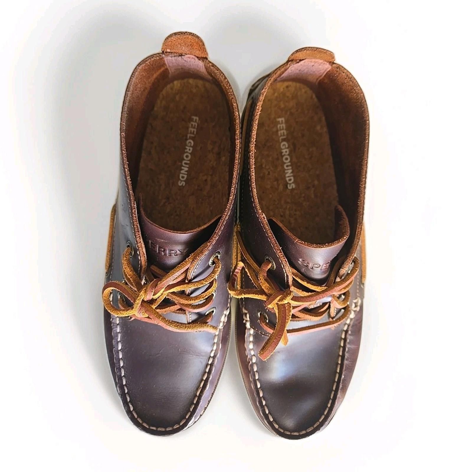 Sperry Sperry Top-Sider Brown Leather Lace-Up Ankle Boots Sz 11 Size US 11 / EU 44 - 3 Thumbnail