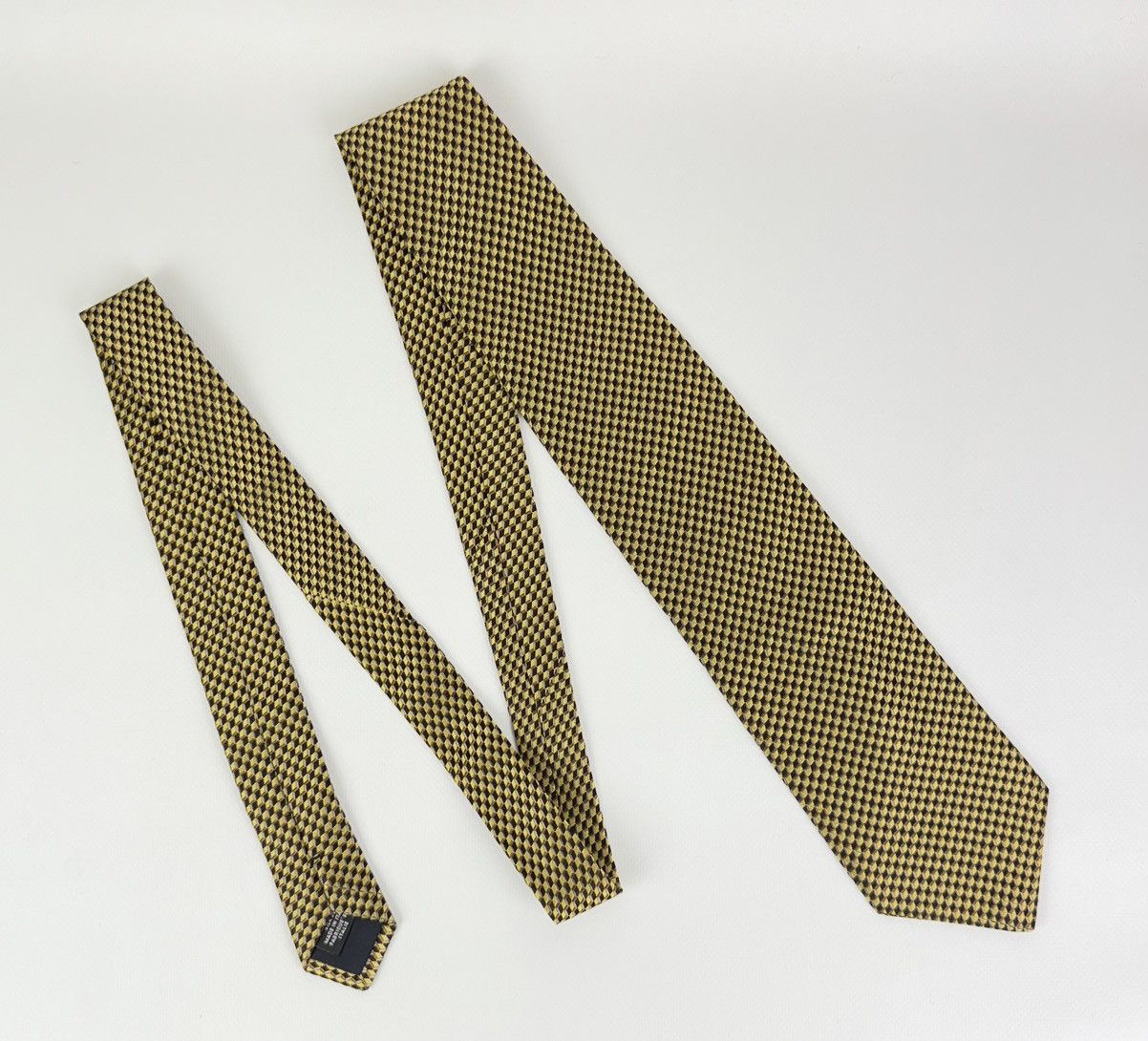 Canali Canali Italy 100% silk Tie Necktie for Men Yellow Top Luxury Size ONE SIZE - 5 Thumbnail