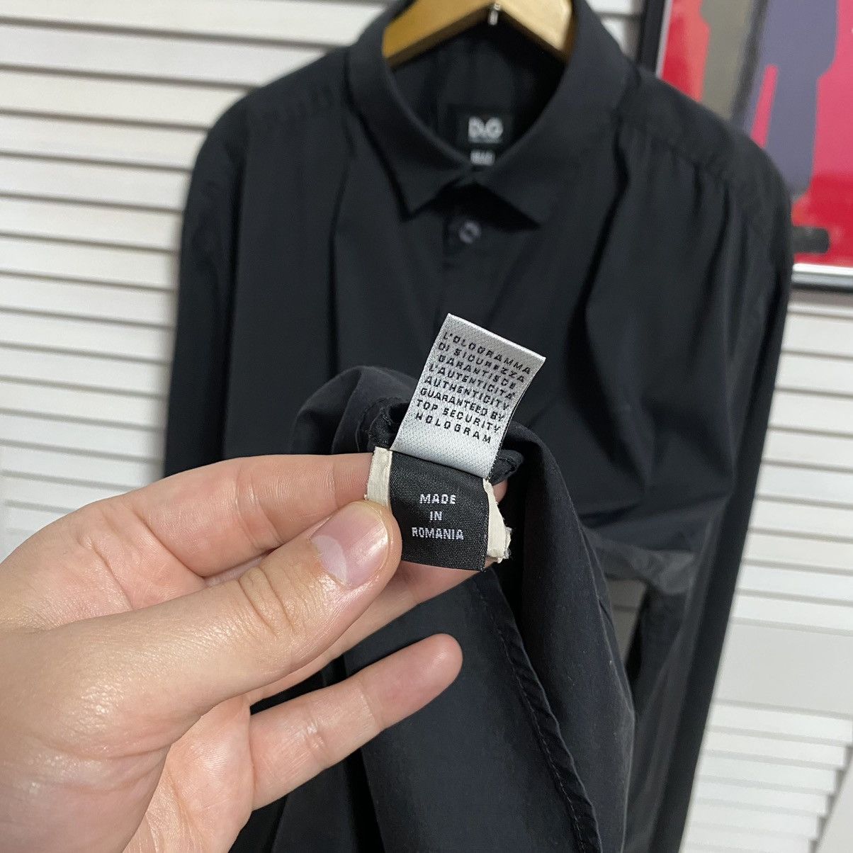 Dolce & Gabbana Vintage Shirt Button Up Dolce Gabbana D&G Black Mini Logo Size US M / EU 48-50 / 2 - 10 Thumbnail