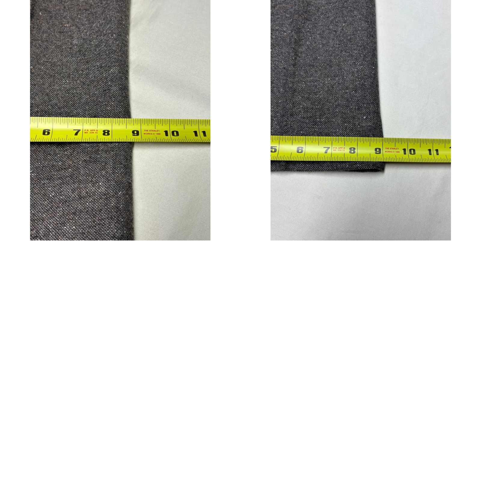 Pendleton VINTAGE Pendleton Wool Silk Tweed Trousers Grey Wide Leg 10P 28W 29L USA Womens Pants Size 32" / US 10 / IT 46 - 9 Thumbnail