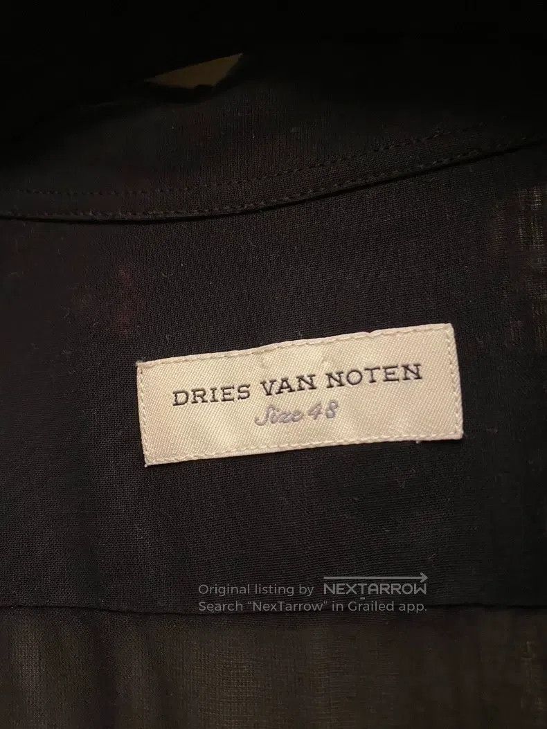 Dries Van Noten Dries Van Noten Hand-beaded black floral shirt Size US M / EU 48-50 / 2 - 2 Thumbnail