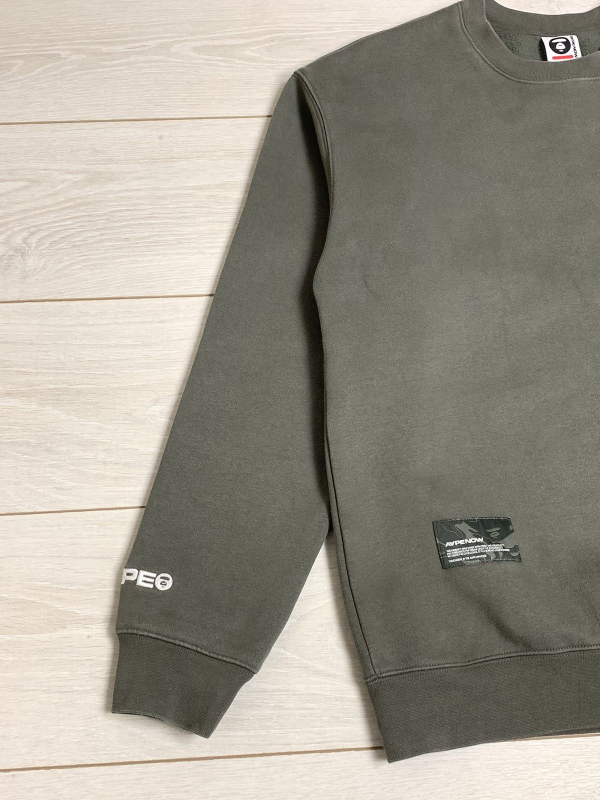 Aape AAPE By A Bathing Ape "AAPE NOW" Universe Sweatshirt - Green Size US M / EU 48-50 / 2 - 2 Thumbnail