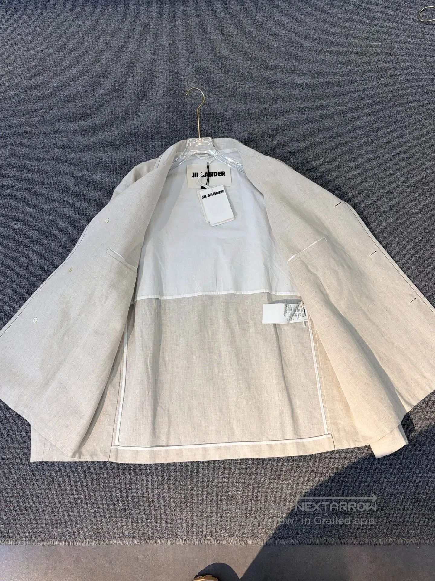 Jil Sander JIL SANDER Men's Lapel Jacket. Size US L / EU 52-54 / 3 - 5 Thumbnail