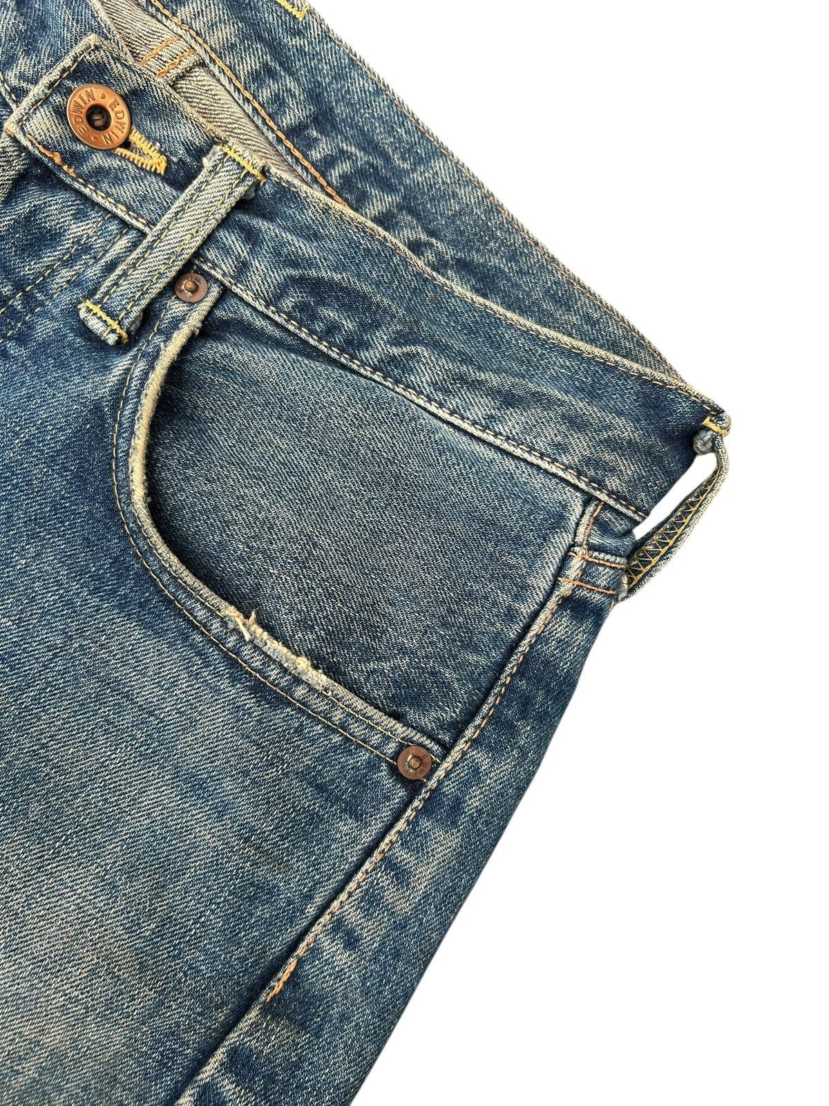 Kapital Vintage Edwin 505X Selvedge Distressed Rusty Denim Jeans Size US 29 - 5 Thumbnail