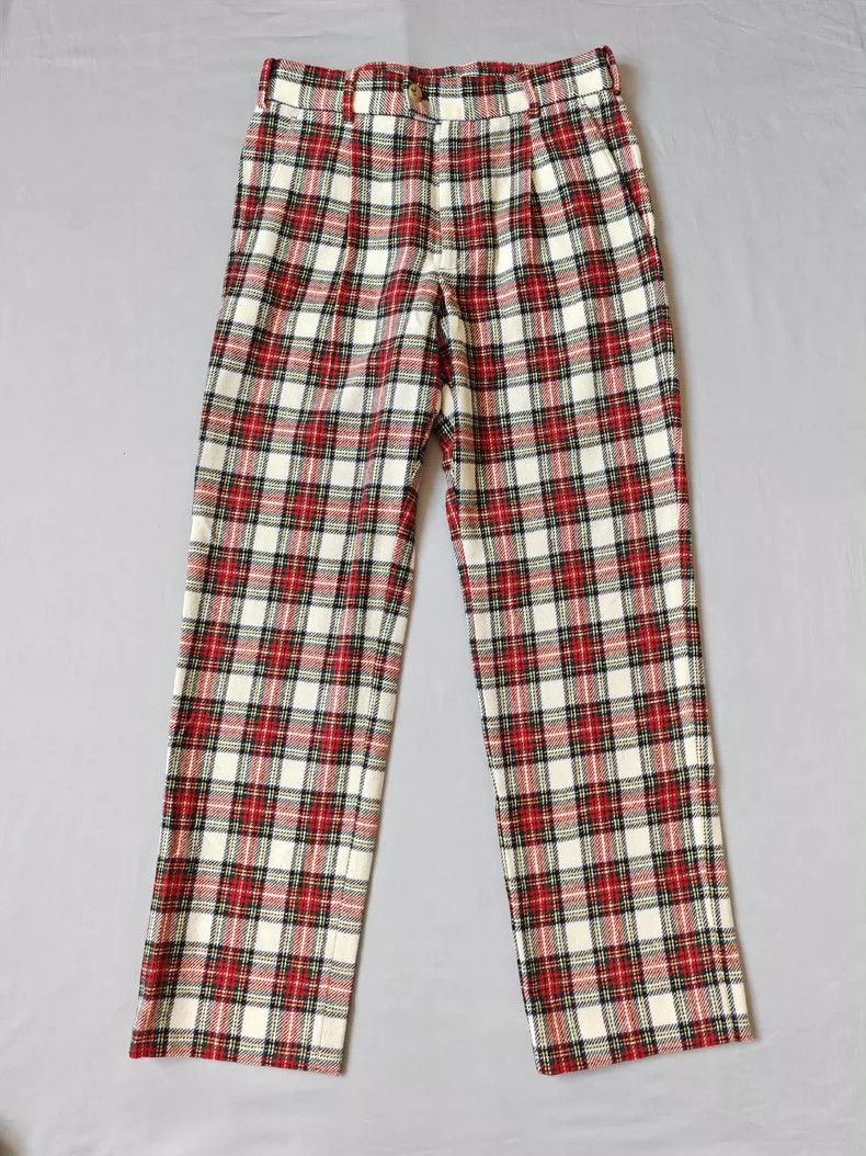 Gucci Gucci Wool plaid casual pants 2501-Nextarrow Size US 28 / EU 44 - 1 Thumbnail