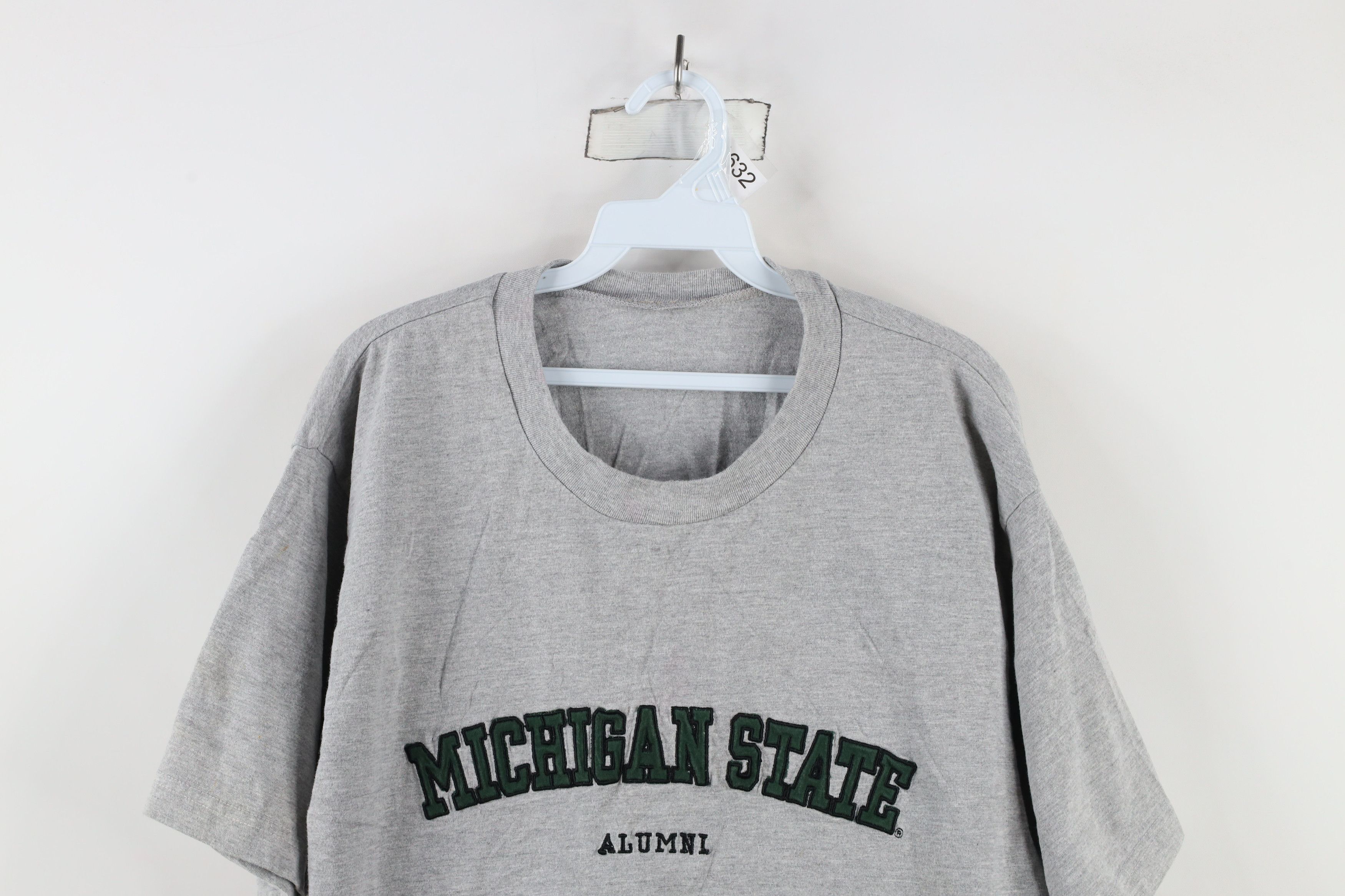 Vintage Vintage 90s Michigan State University Short Sleeve T-Shirt Size US XL / EU 56 / 4 - 2 Thumbnail