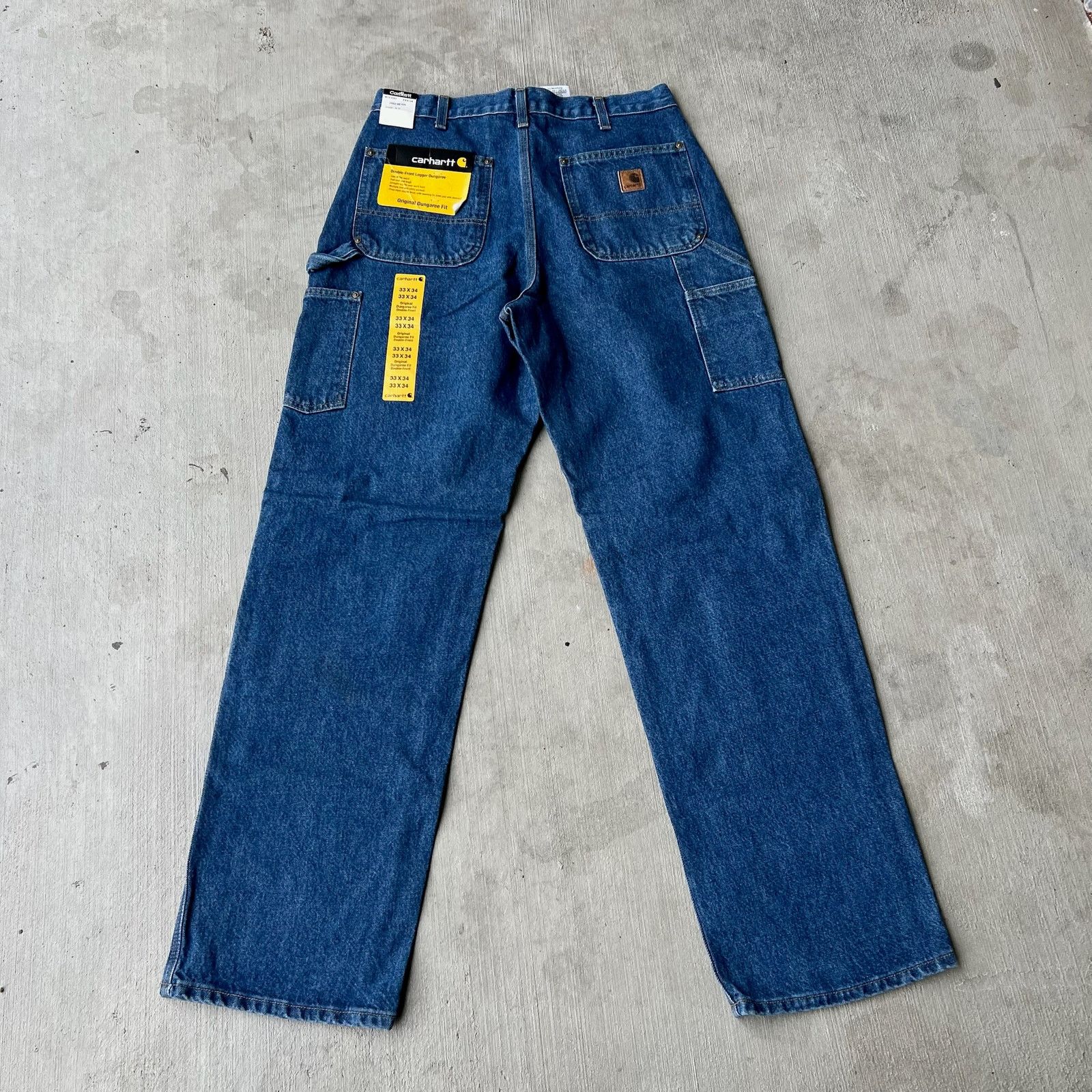 Carhartt × Vintage Carhartt denim blue jean double knee work carpenter pants Size US 31 - 4 Thumbnail