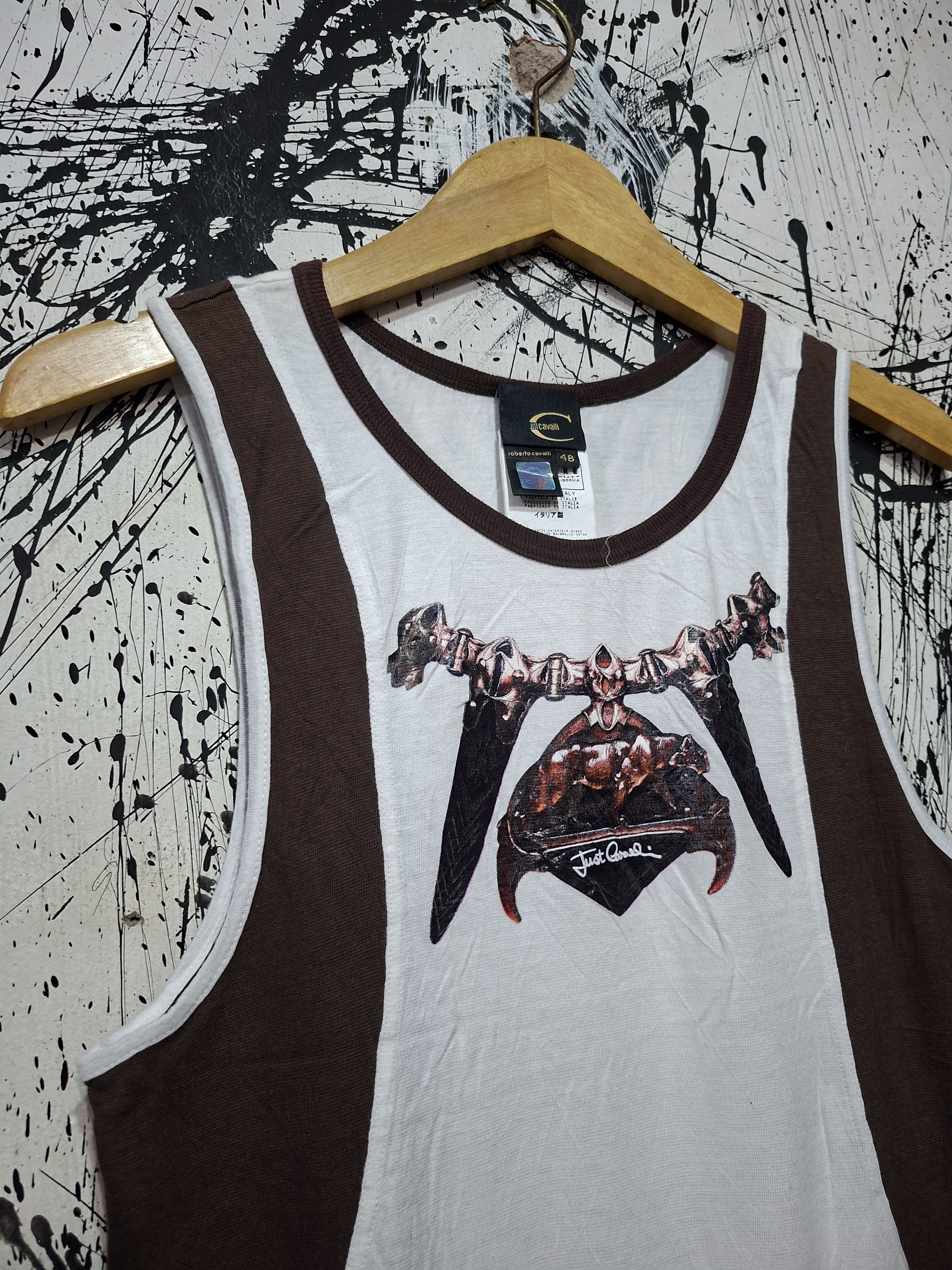 Roberto Cavalli ROBERTO CAVALLI GRAPHIC PRINT TANK TOP Size US M / EU 48-50 / 2 - 2 Thumbnail
