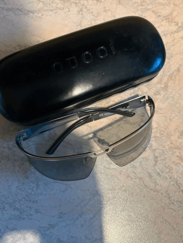 Gucci GUCCI Sunglasses Shield Rimless Wrap GG Vintage Size ONE SIZE - 2 Thumbnail