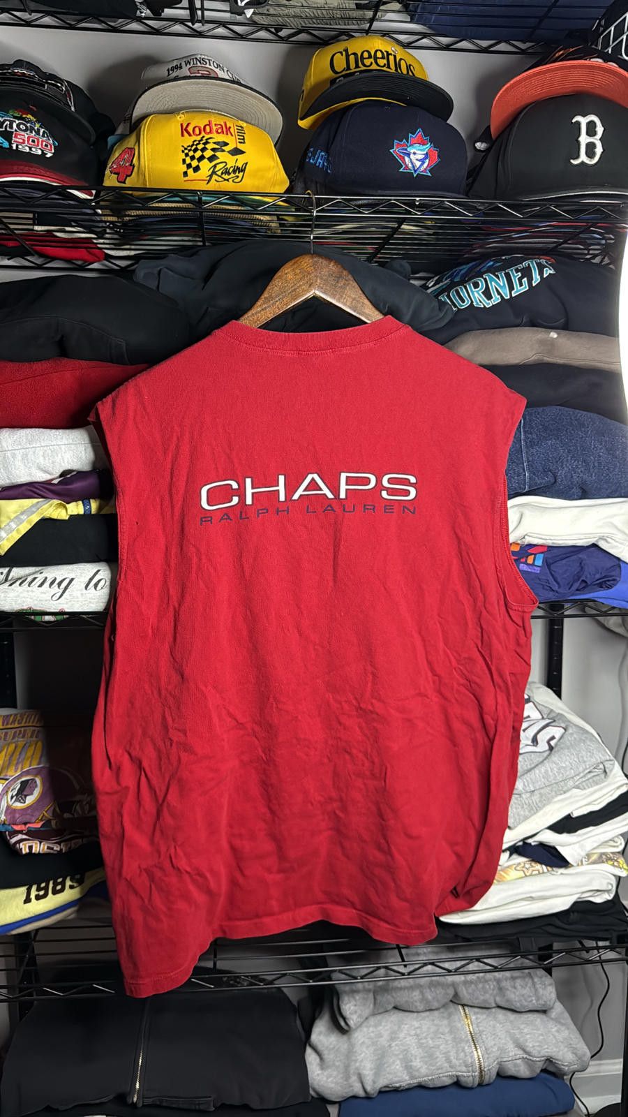 Chaps Vintage Chaps Red Sleeveless Tanktop Size US L / EU 52-54 / 3 - 3 Thumbnail