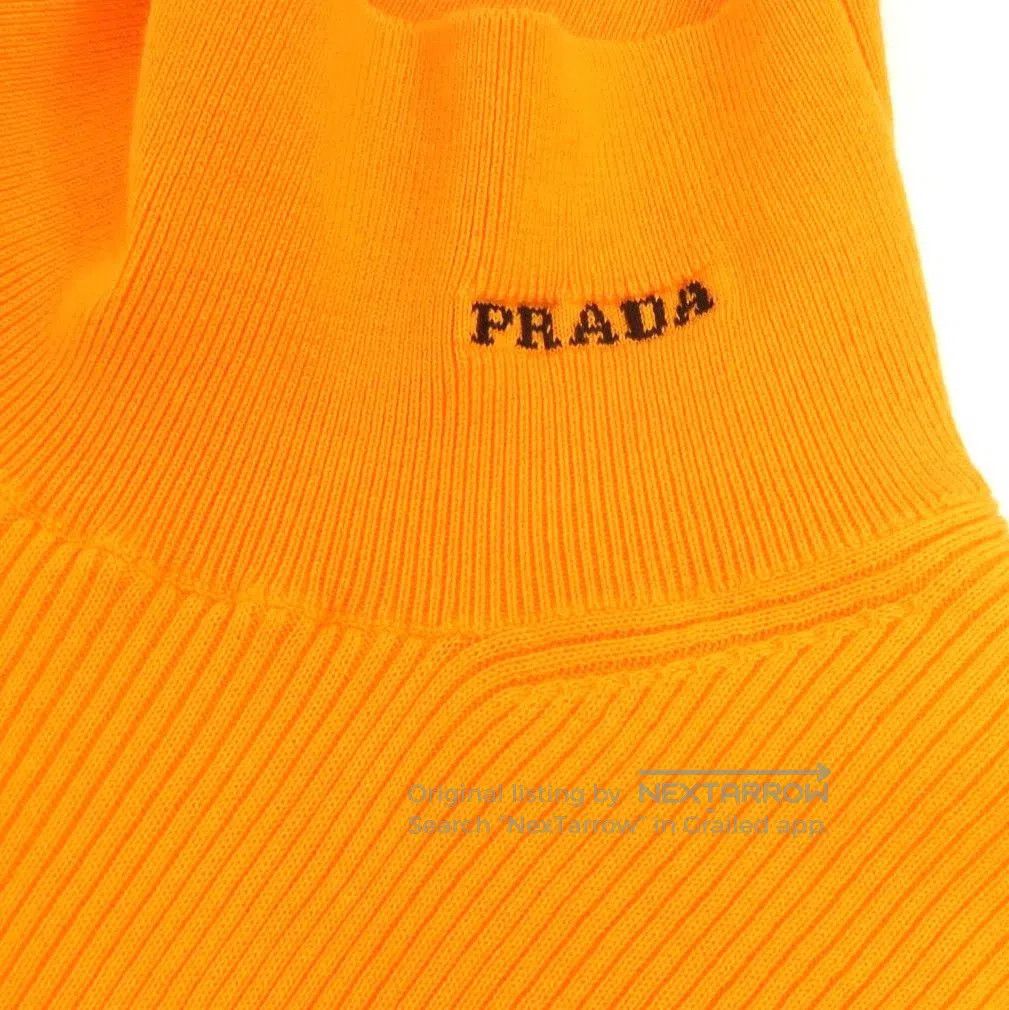 Prada Prada Solid Cotton Turtleneck Sweater . Size M / US 6-8 / IT 42-44 - 3 Thumbnail