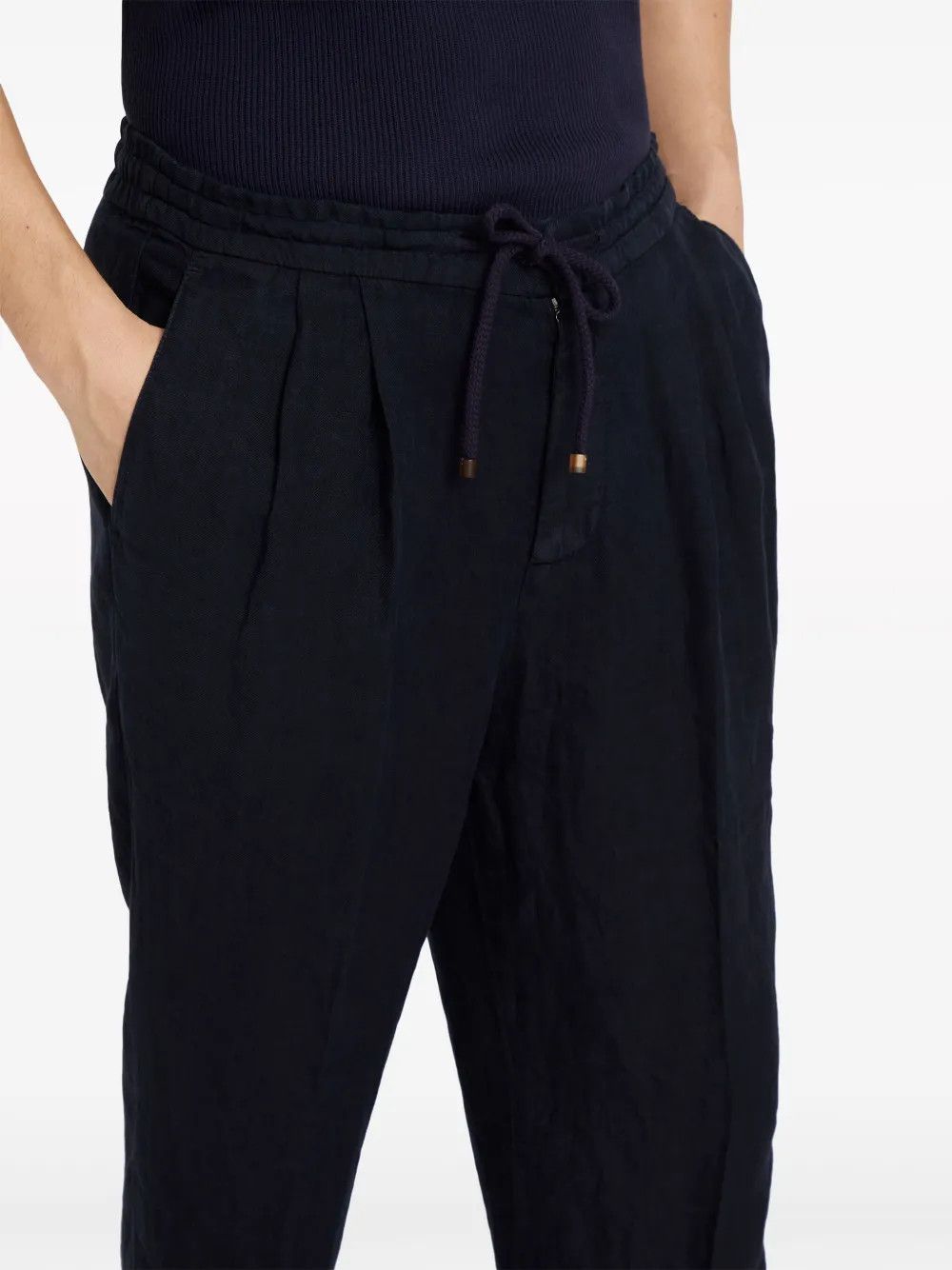 Brunello Cucinelli Dyed Pants in Navy Size US 36 / EU 52 - 2 Thumbnail