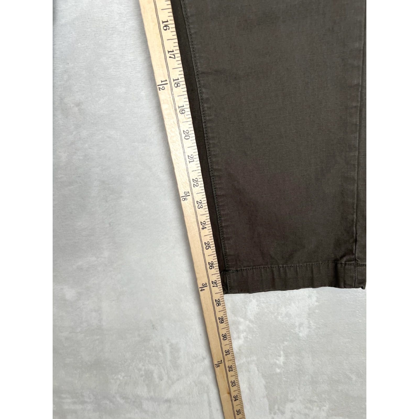 Vintage Joe's Pants Women's 28 Green Twill Chino Straight Leg Casual Ripstop Size 28" / US 6 / IT 42 - 5 Thumbnail
