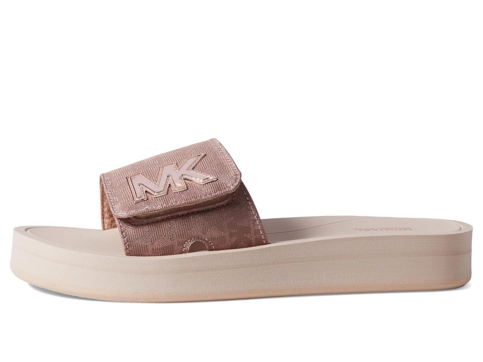 Michael Kors Michael Kors Women Platform Slide Metallic Jacquard 8 M NEW Size US 8 / IT 38 - 3 Thumbnail